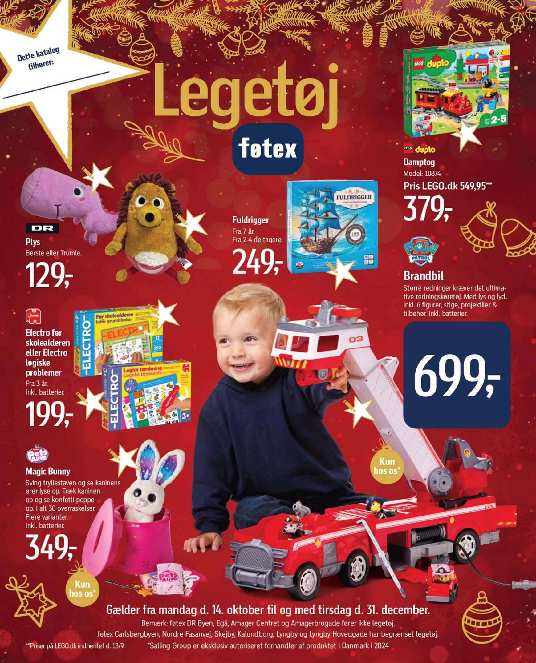 fotex - Føtex - Legetøjskatalog tilbudsavis gyldig fra 14.10. - 31.12. - page: 1