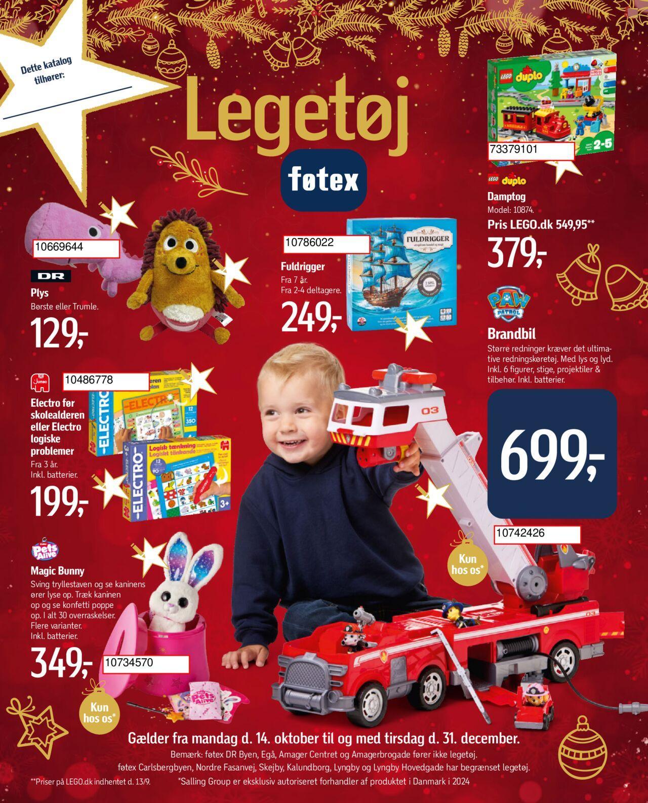 fotex - Føtex - Legetøjskatalog 14/10/2024 - 31/12/2024