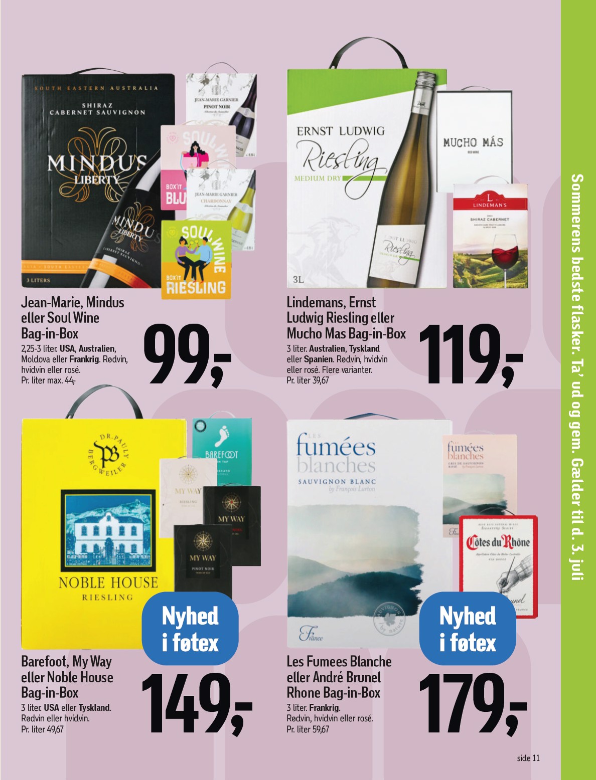 fotex - Føtex - Sommerens bedste flasker katalog tilbudsavis gyldig fra 30.05. - 03.07. - page: 11