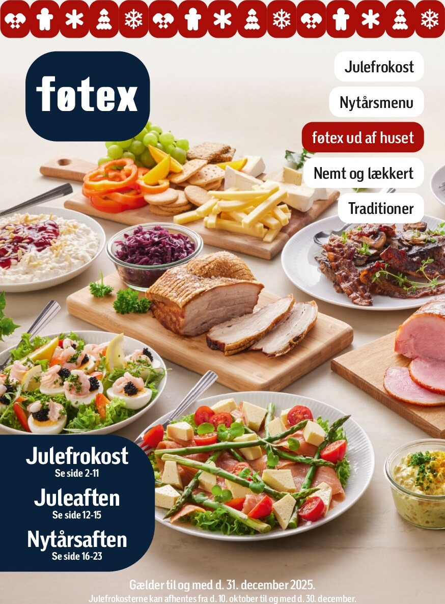 fotex - Føtex - Ud af huset jul og nytårskatalog tilbudsavis gyldig fra 01.09. til 31.12.