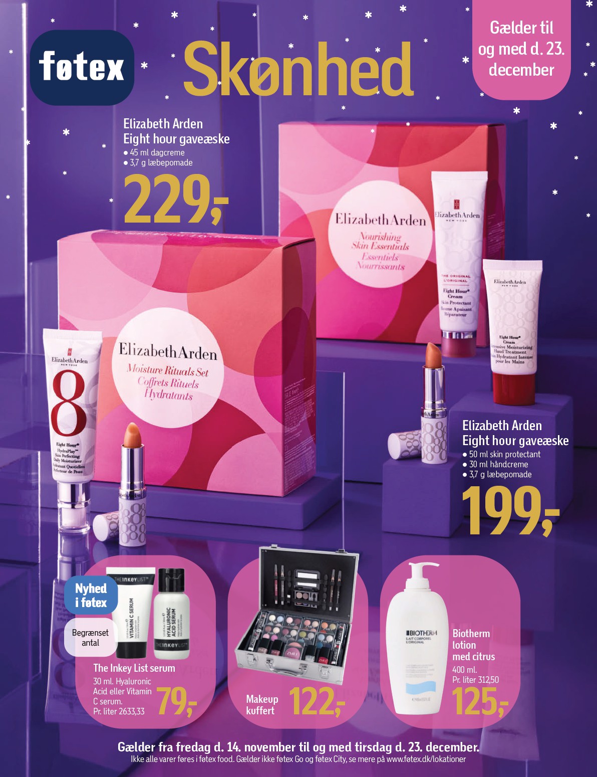 fotex - Føtex - Katalog Skønhed tilbudsavis gyldig fra 14.11. til 23.12. - page: 1