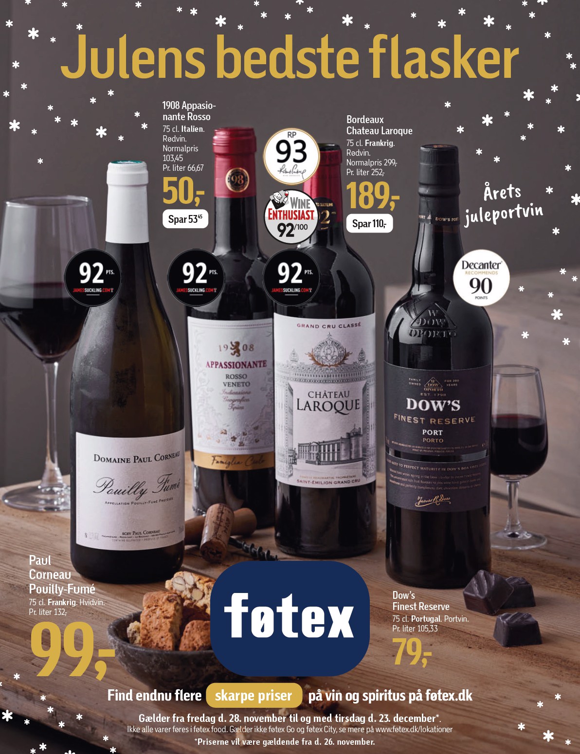 fotex - Føtex - Julens bedste flasker tilbudsavis gyldig fra 28.11. til 23.12.