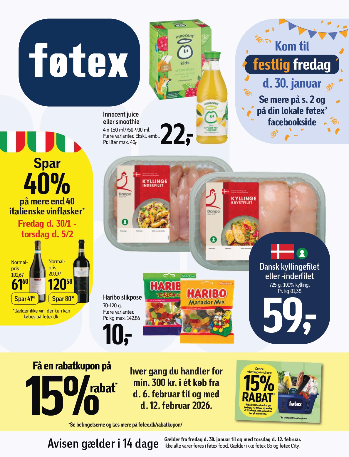 fotex - Føtex tilbudsavis gyldig fra 30.01. til 12.02. - page: 1