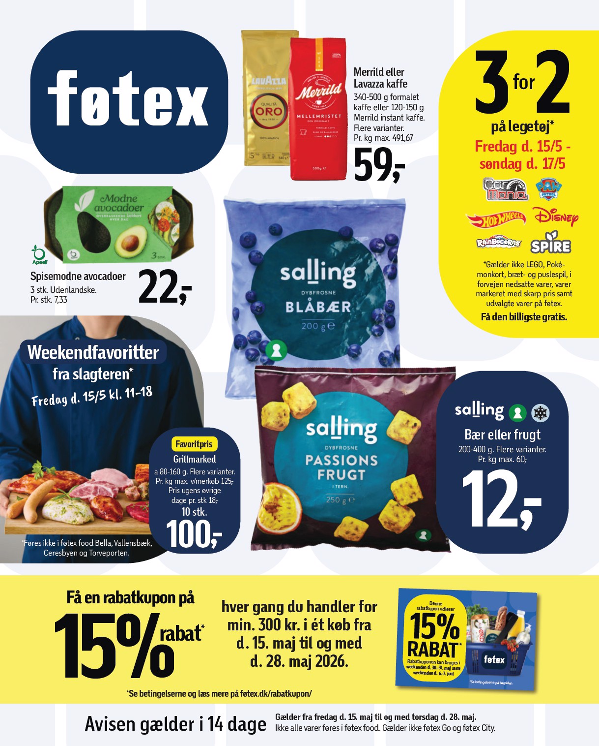 fotex - Føtex flyer til næste uge fra fredag 15.05.2026 til torsdag 28.05.2026
