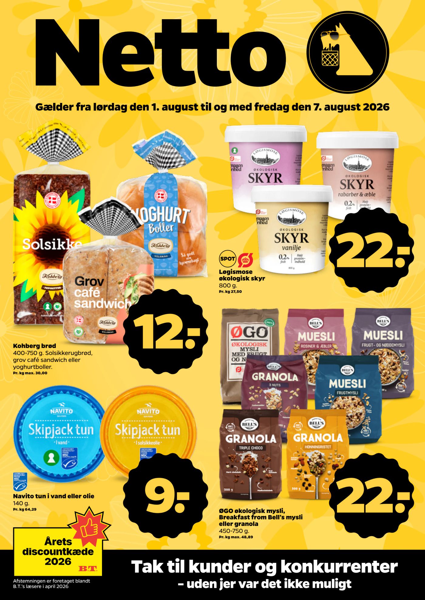 netto - Netto tilbudsavis for næste uge fra lørdag, 01.08.2026 til fredag, 07.08.2026