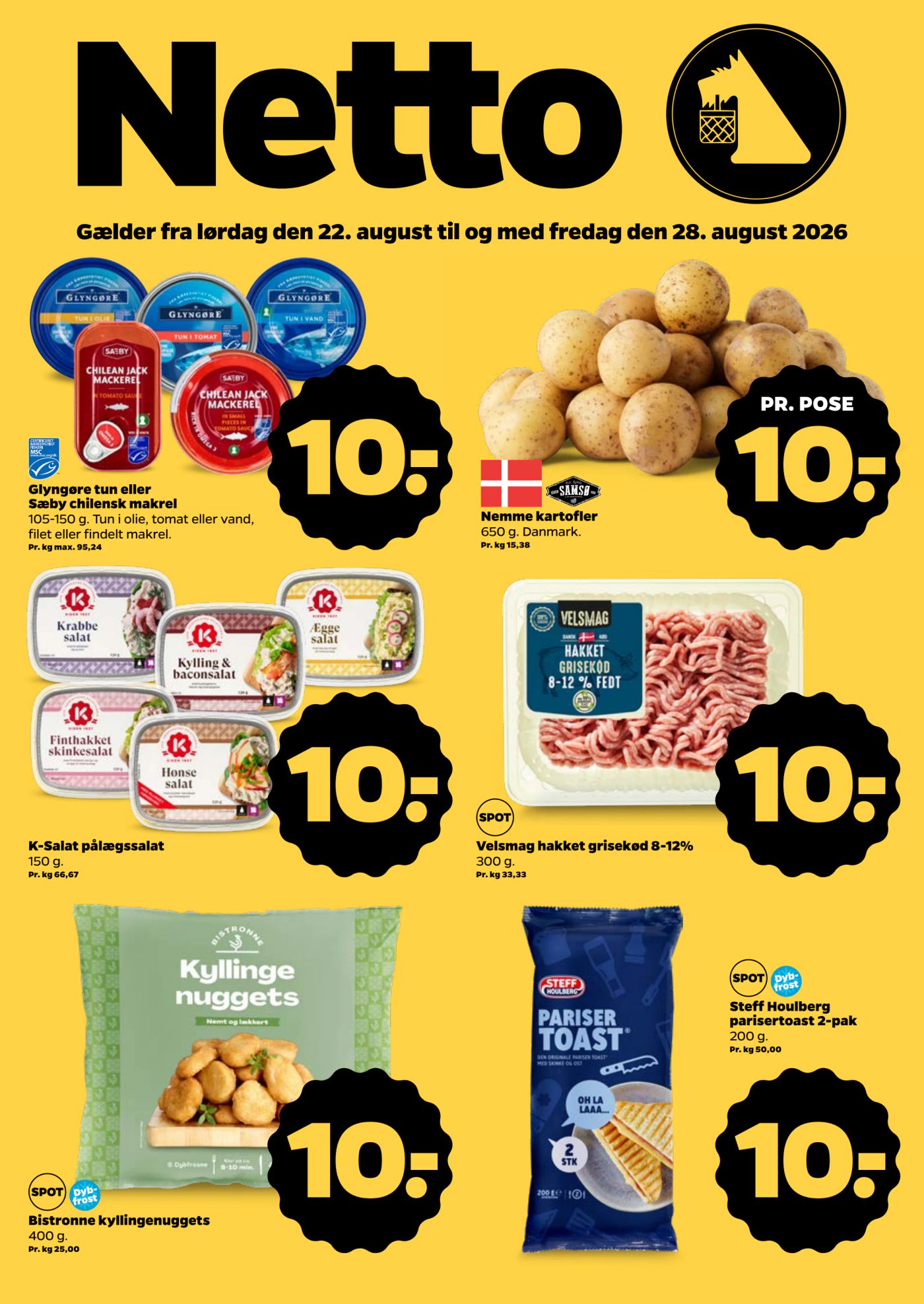 netto - Netto tilbudsavis for næste uge fra lørdag, 22.08.2026 til fredag, 28.08.2026