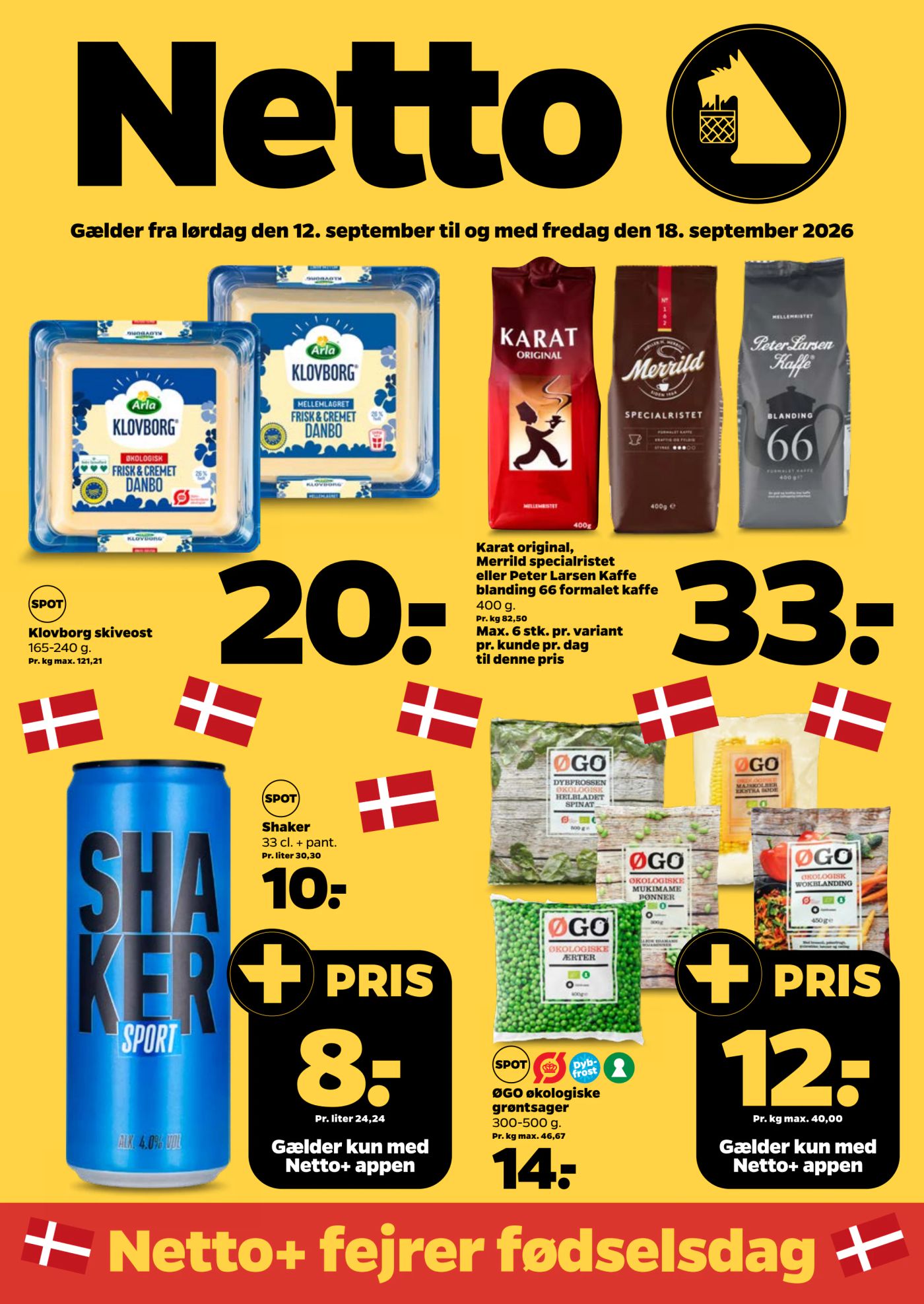 netto - Netto tilbudsavis for næste uge fra lørdag, 12.09.2026 til fredag, 18.09.2026
