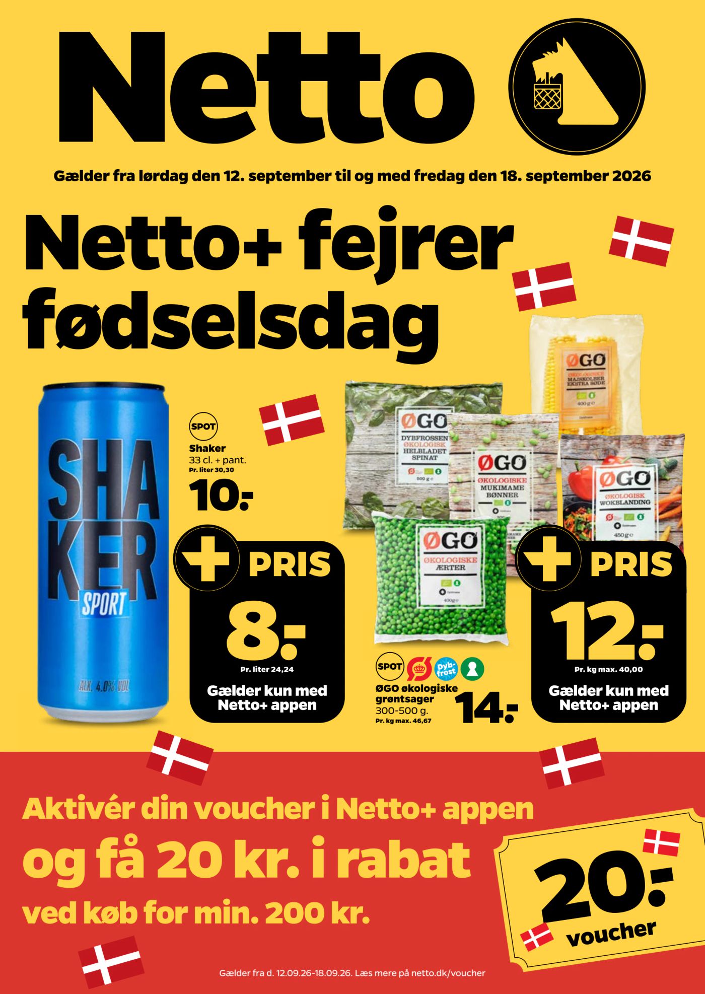 netto - Aktuel Netto - Fødselsdag tilbudsavis fra lørdag, 12.09.2026 til fredag, 18.09.2026