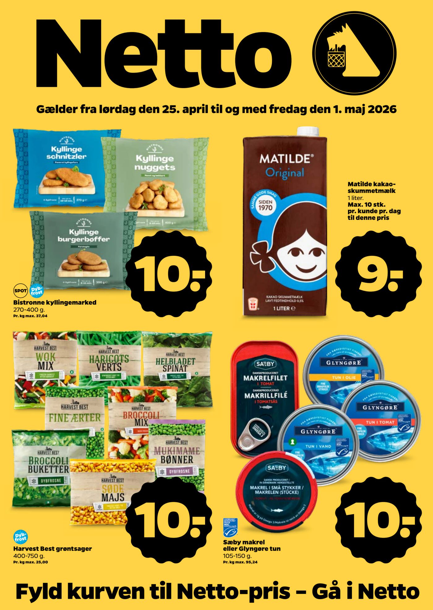netto - Netto flyer til næste uge fra lørdag 25.04.2026 til fredag 01.05.2026