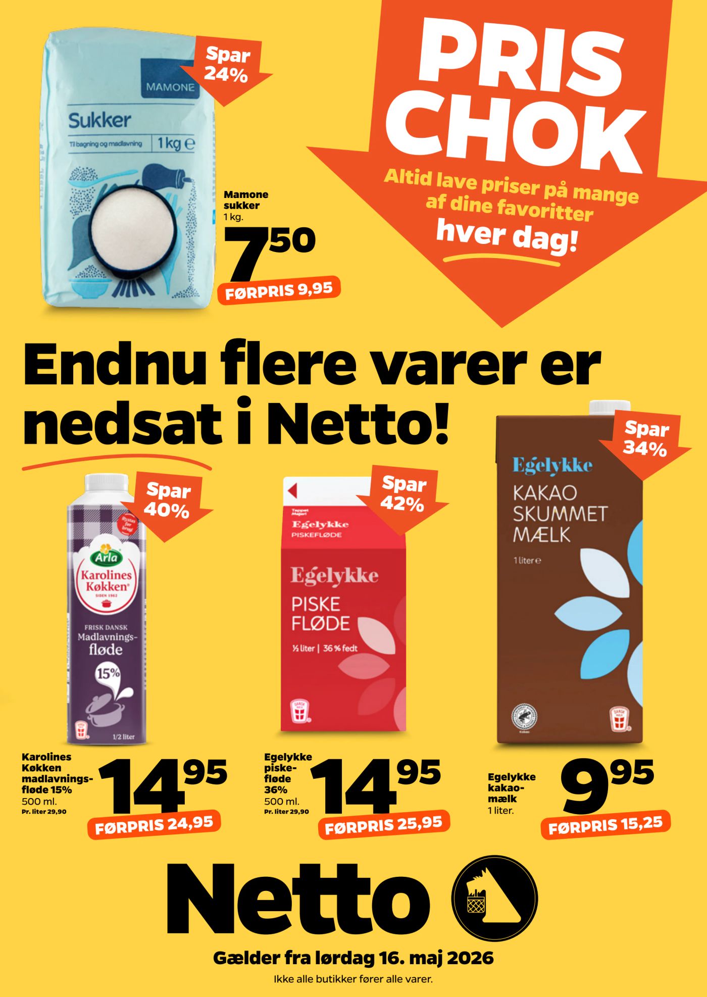 netto - Netto - Pris chok flyer til næste uge fra lørdag 16.05.2026 til fredag 22.05.2026