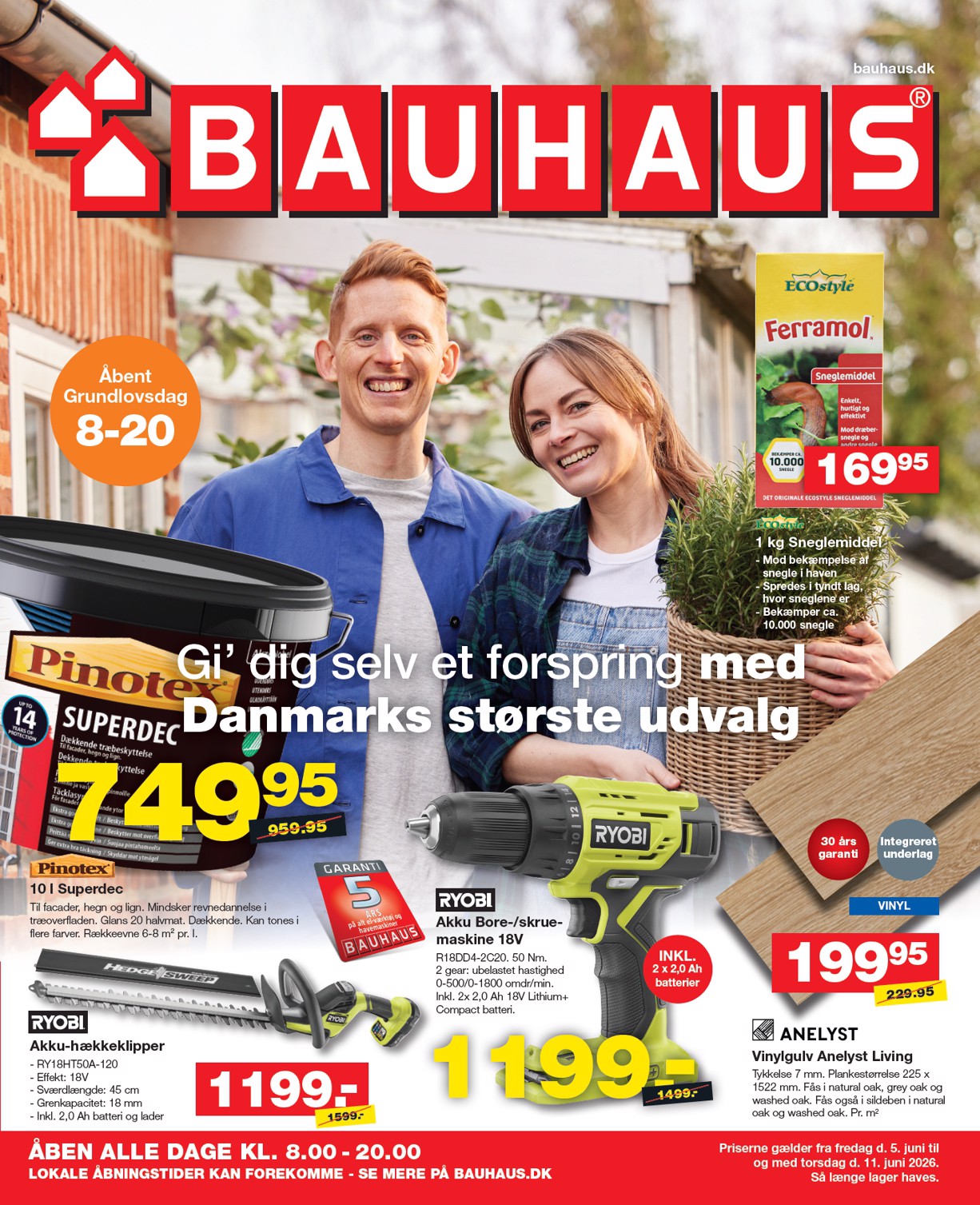 bauhaus - Aktuel BAUHAUS tilbudsavis fra fredag, 05.06.2026 til torsdag, 11.06.2026