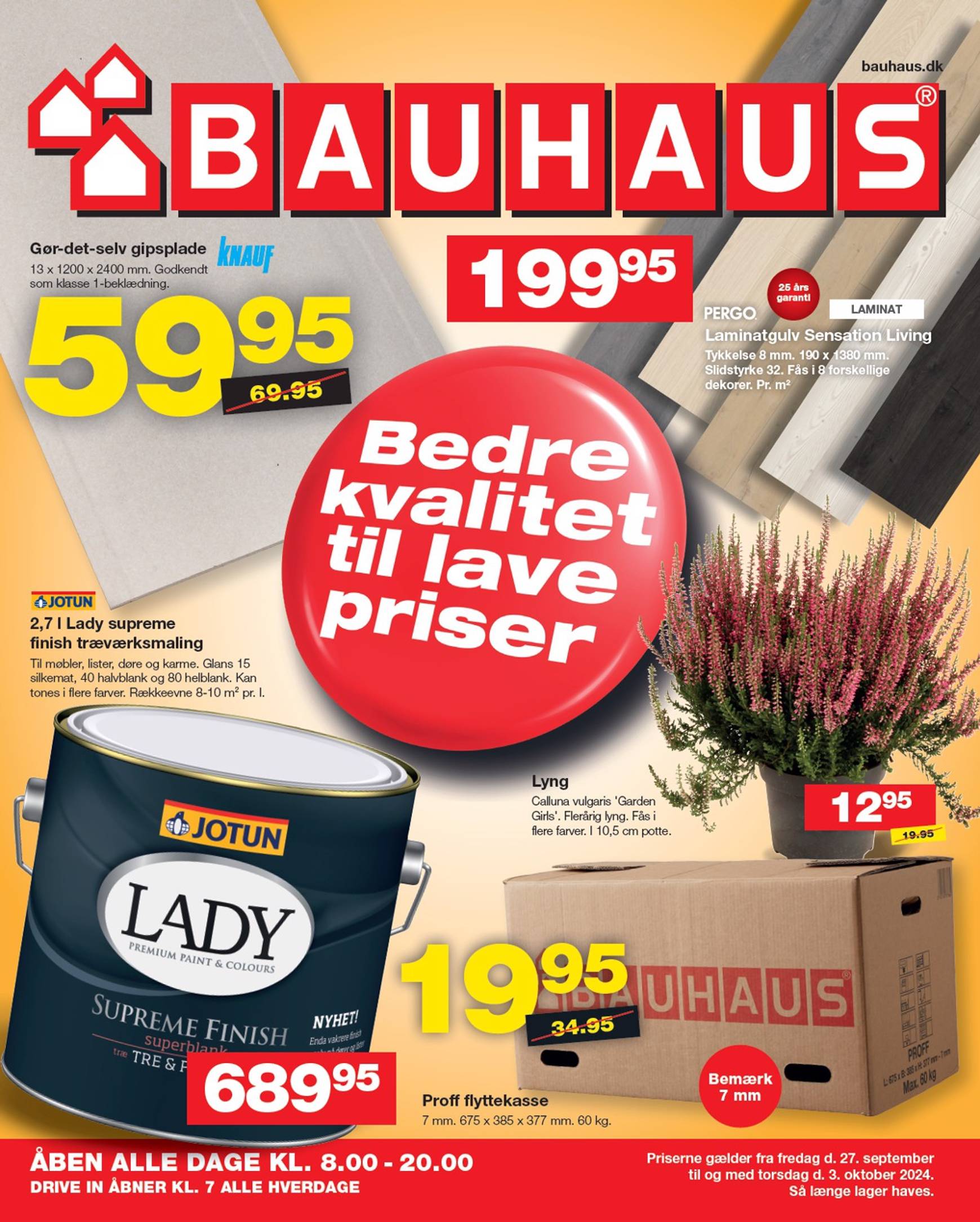 bauhaus - Nyeste BAUHAUS tilbudsavis gyldig fra 27.09. - 03.10. - page: 1