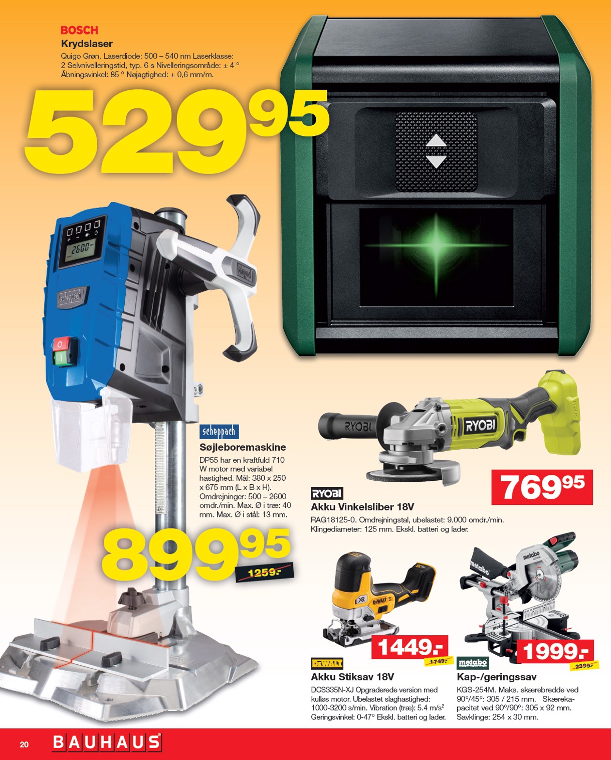 bauhaus - BAUHAUS tilbudsavis gyldig fra 31.10. til 06.11. - page: 20