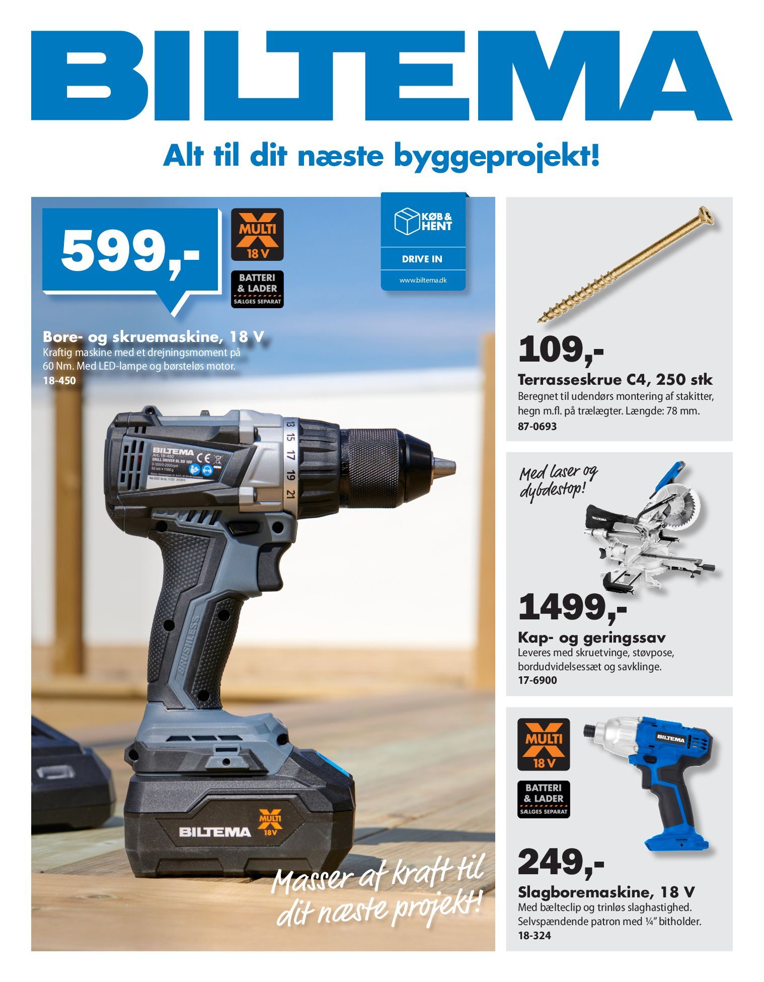 biltema - Biltema - Alt til dit næste byggeprojekt tilbudsavis gyldig fra 17.03.2026 til 30.03.2026 - page: 1