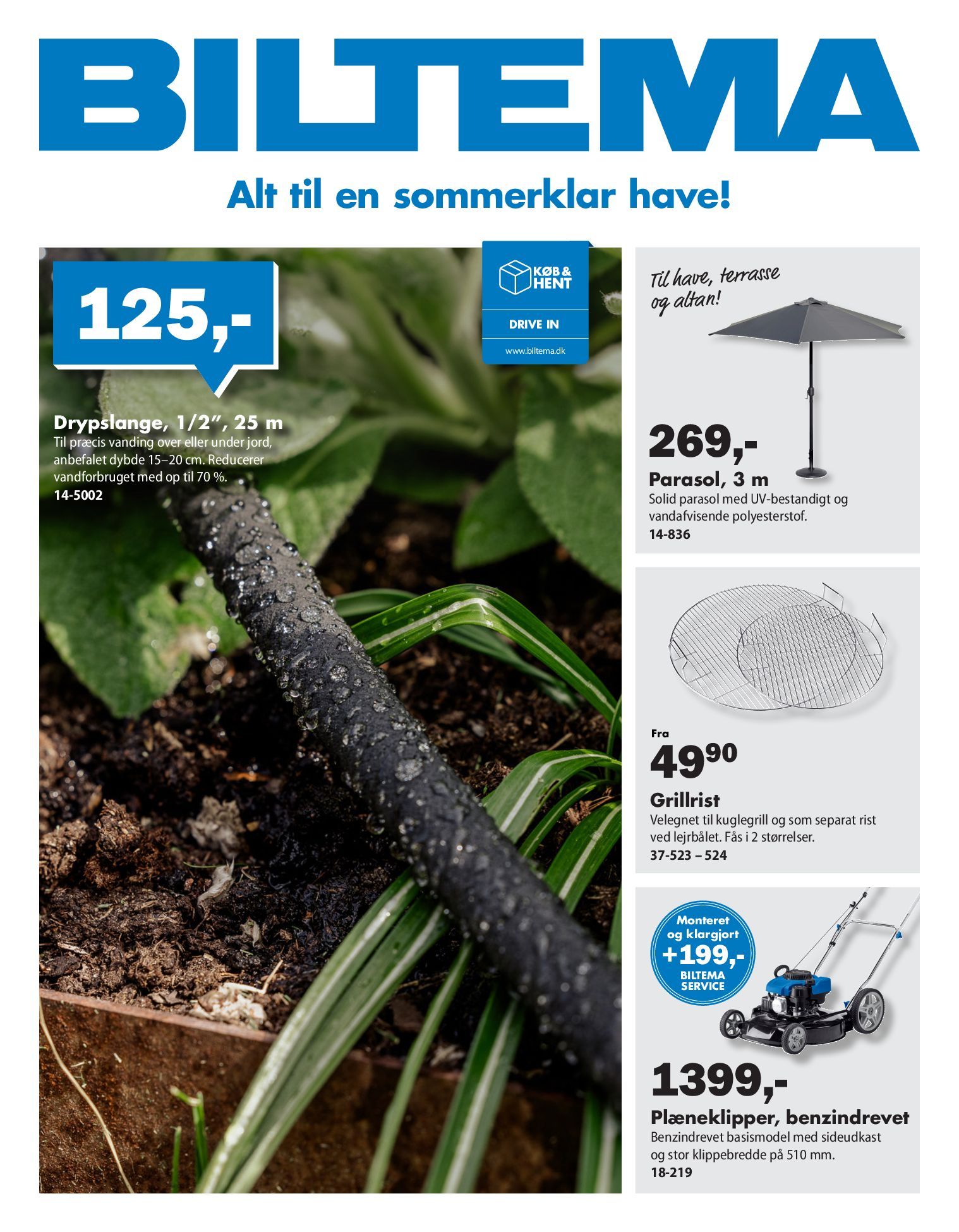 biltema - Aktuel Biltema - Alt til en sommerklar have katalog gyldig fra onsdag 15.04.2026 til tirsdag 28.04.2026 - page: 1