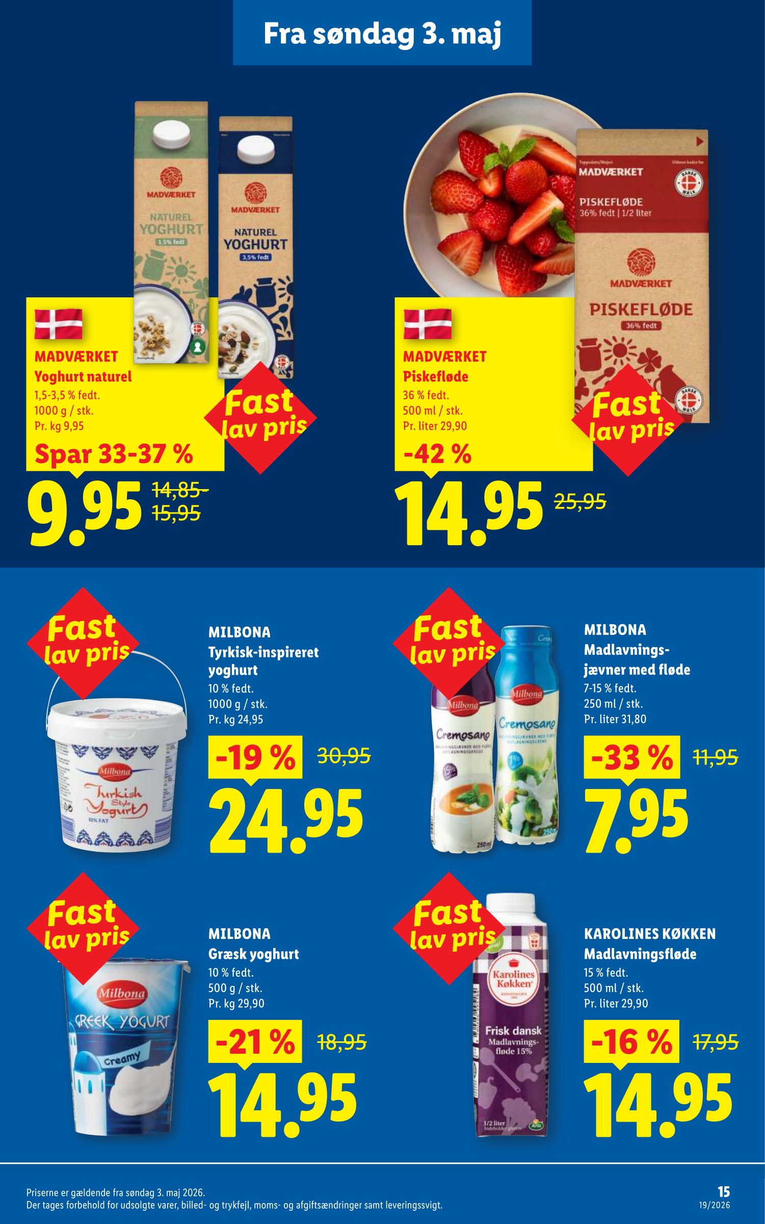 lidl - Aktuel Lidl - Nyd hver dag til fast lav pris tilbudsavis fra søndag, 03.05.2026 til mandag, 31.08.2026 - page: 15