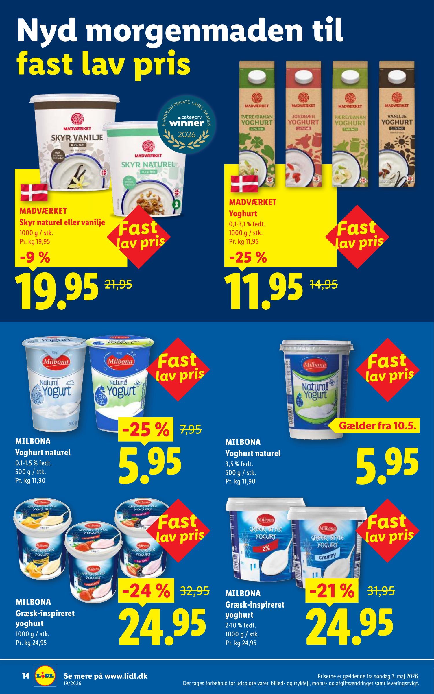 lidl - Aktuel Lidl - Nyd hver dag til fast lav pris tilbudsavis fra søndag, 03.05.2026 til mandag, 31.08.2026 - page: 14