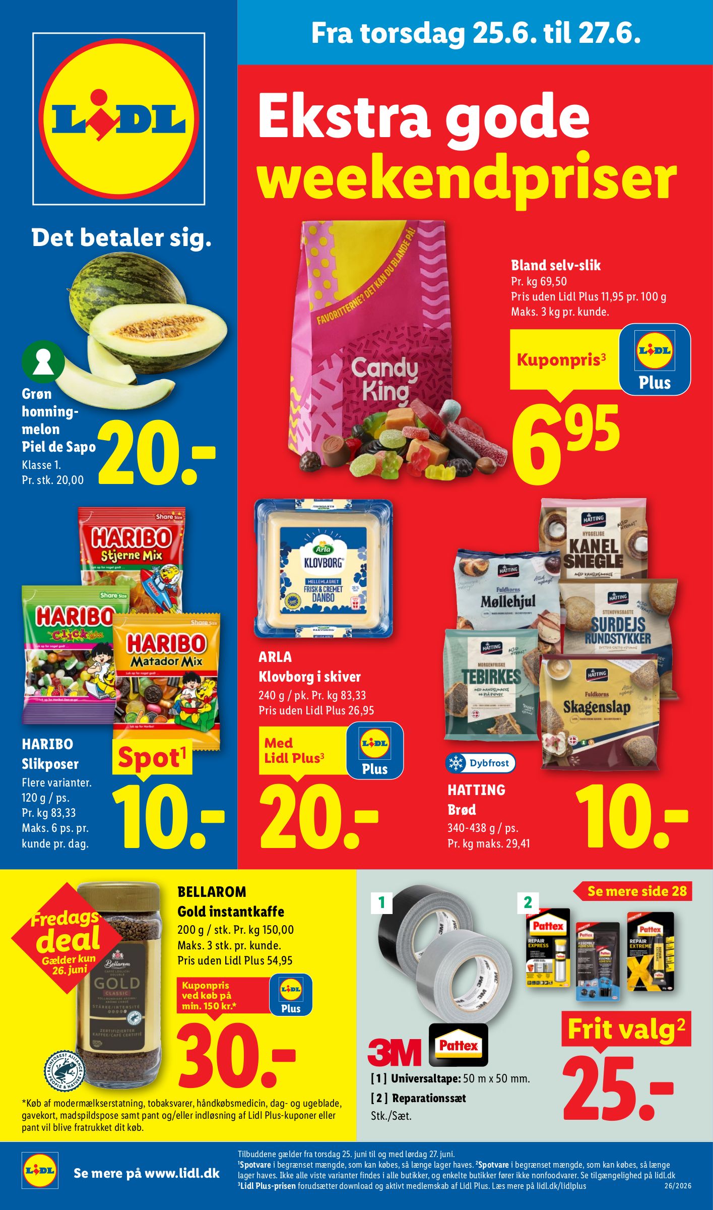 lidl - Aktuel Lidl - Weekendtilbud tilbudsavis fra torsdag, 25.06.2026 til lørdag, 27.06.2026