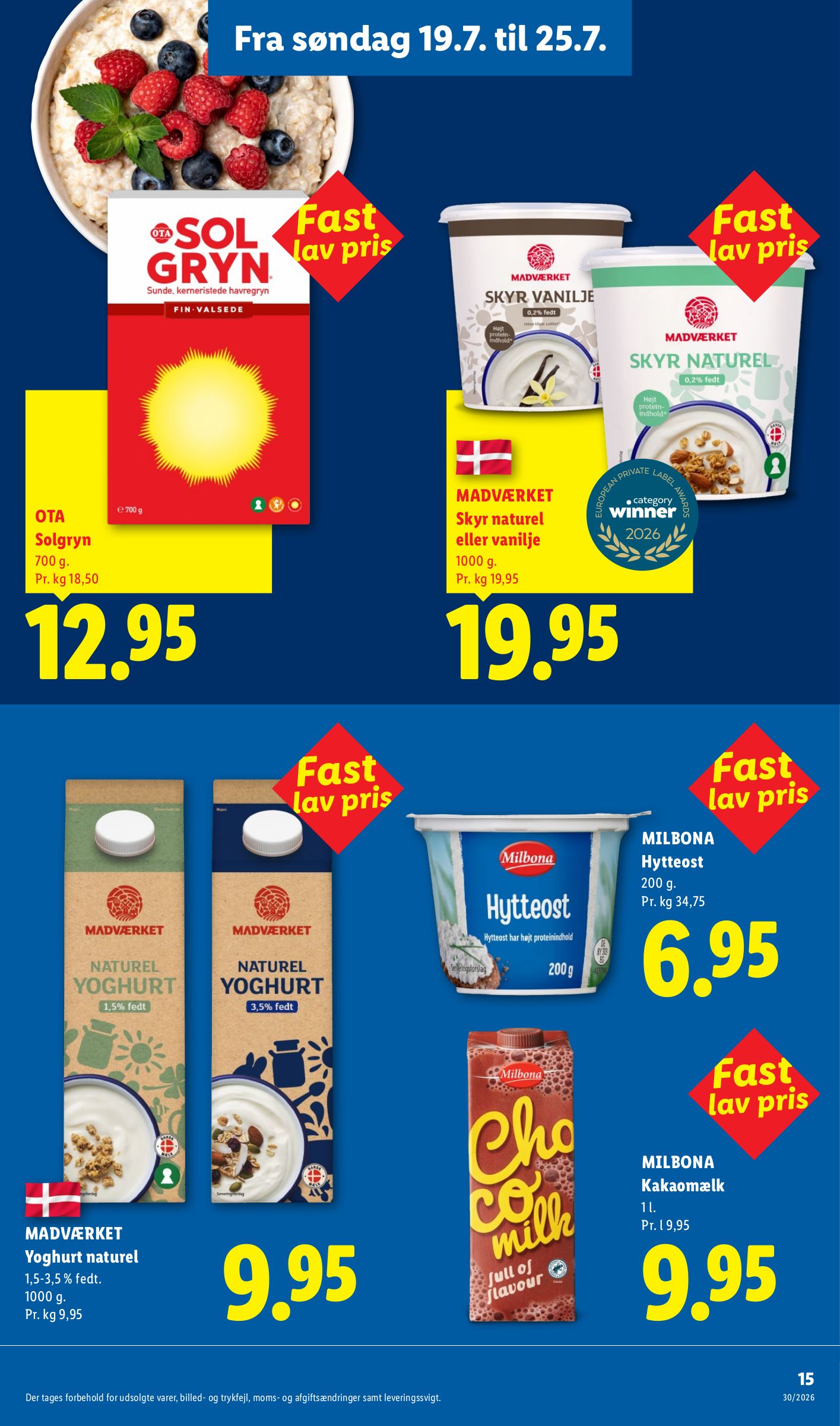 lidl - Lidl - Fra søndag 19.7. til 25.7. tilbudsavis for næste uge fra søndag, 19.07.2026 til lørdag, 25.07.2026 - page: 15