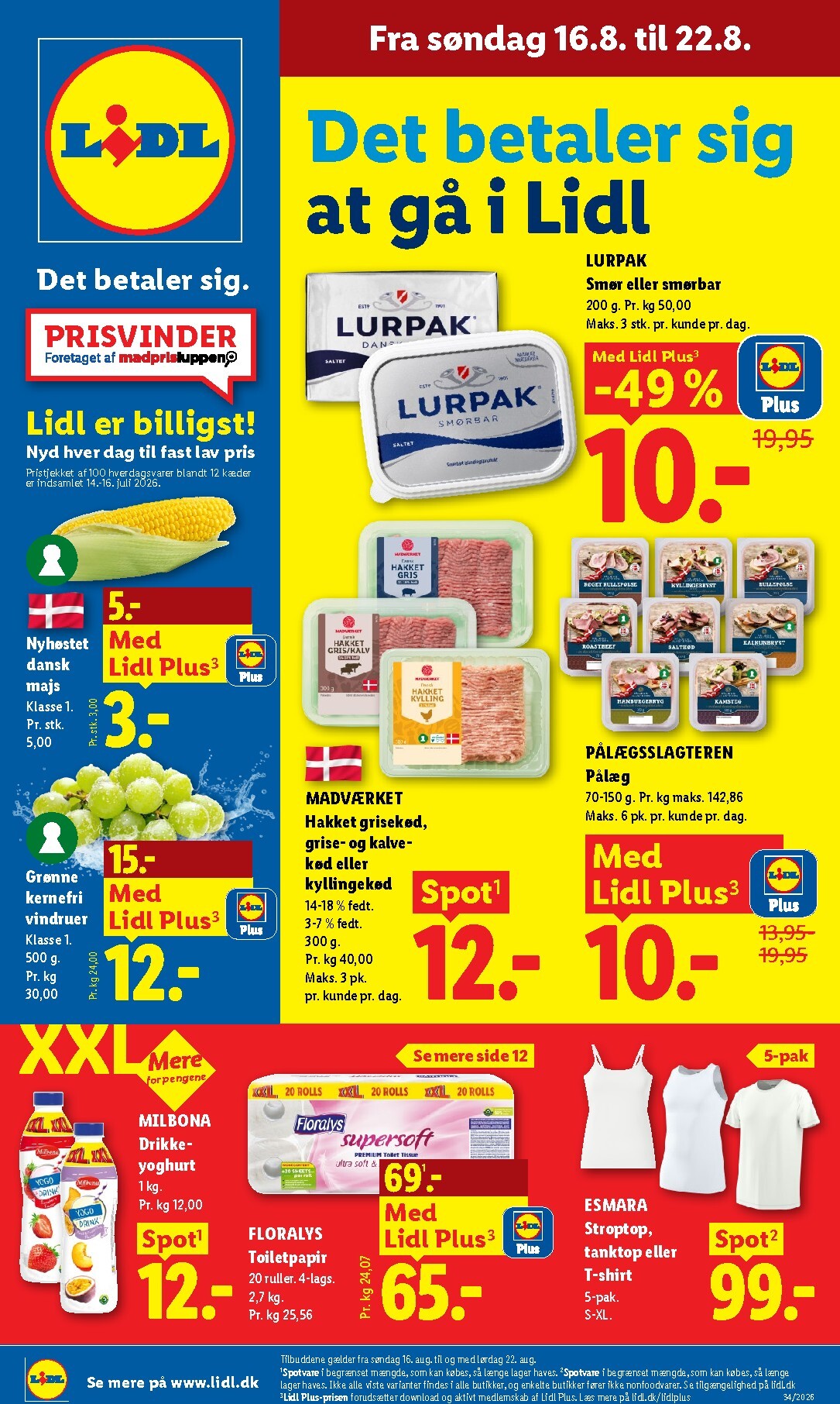 lidl - Lidl tilbudsavis for næste uge fra søndag, 16.08.2026 til lørdag, 22.08.2026