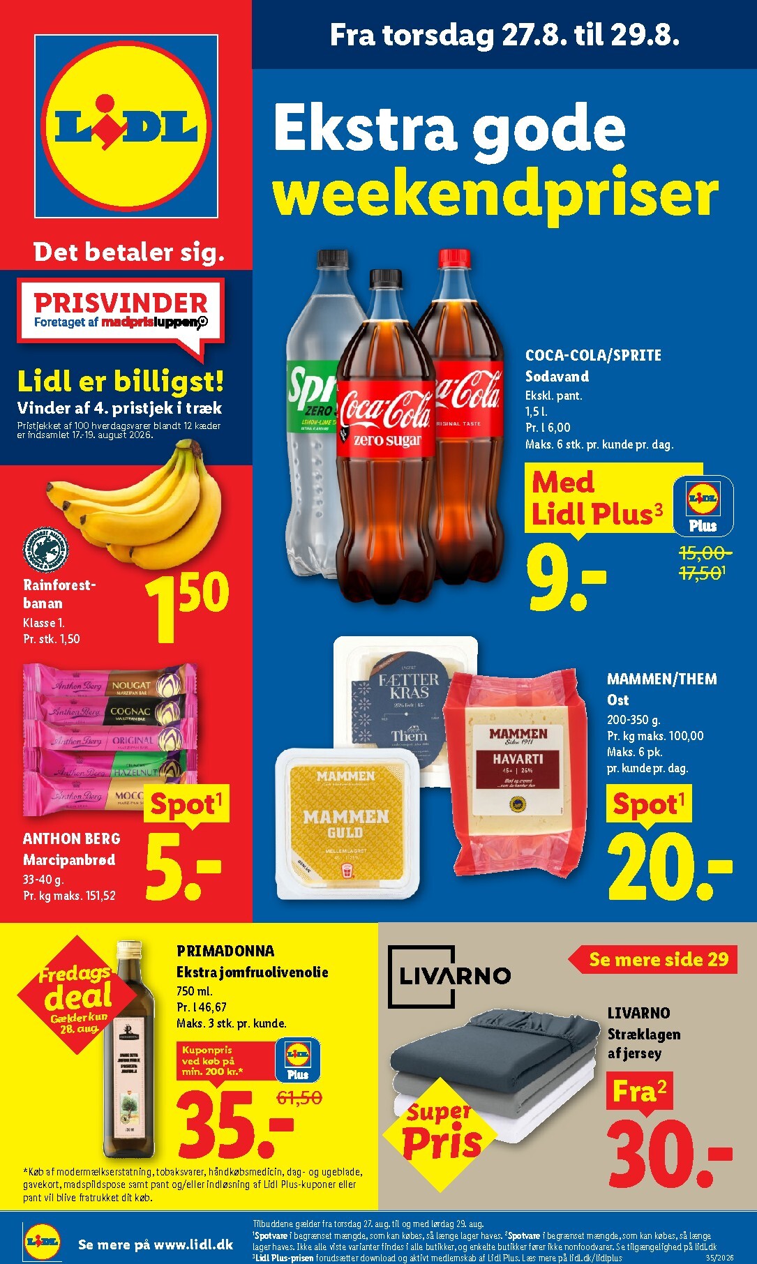 lidl - Ny Lidl - Weekendtilbud tilbudsavis fra torsdag, 27.08.2026 til lørdag, 29.08.2026 - page: 1