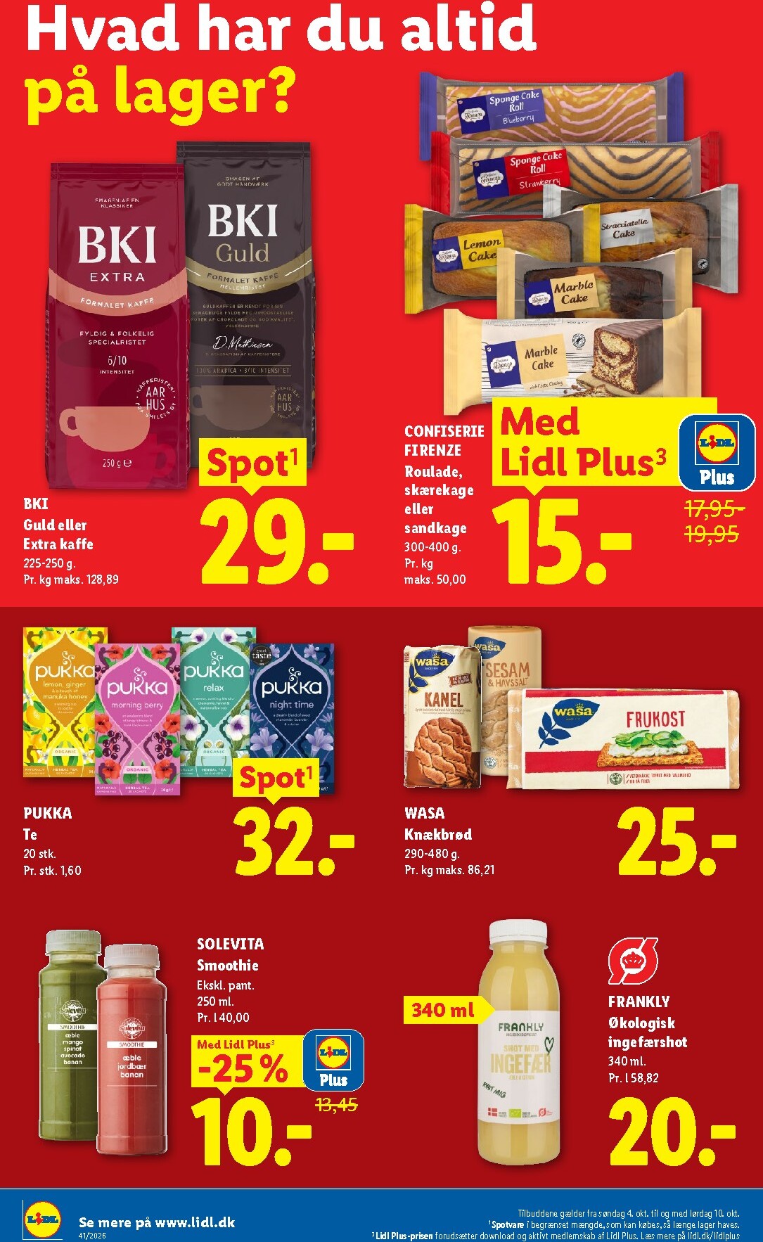 lidl - Aktuel Lidl tilbudsavis fra søndag, 04.10.2026 til lørdag, 10.10.2026 - page: 22