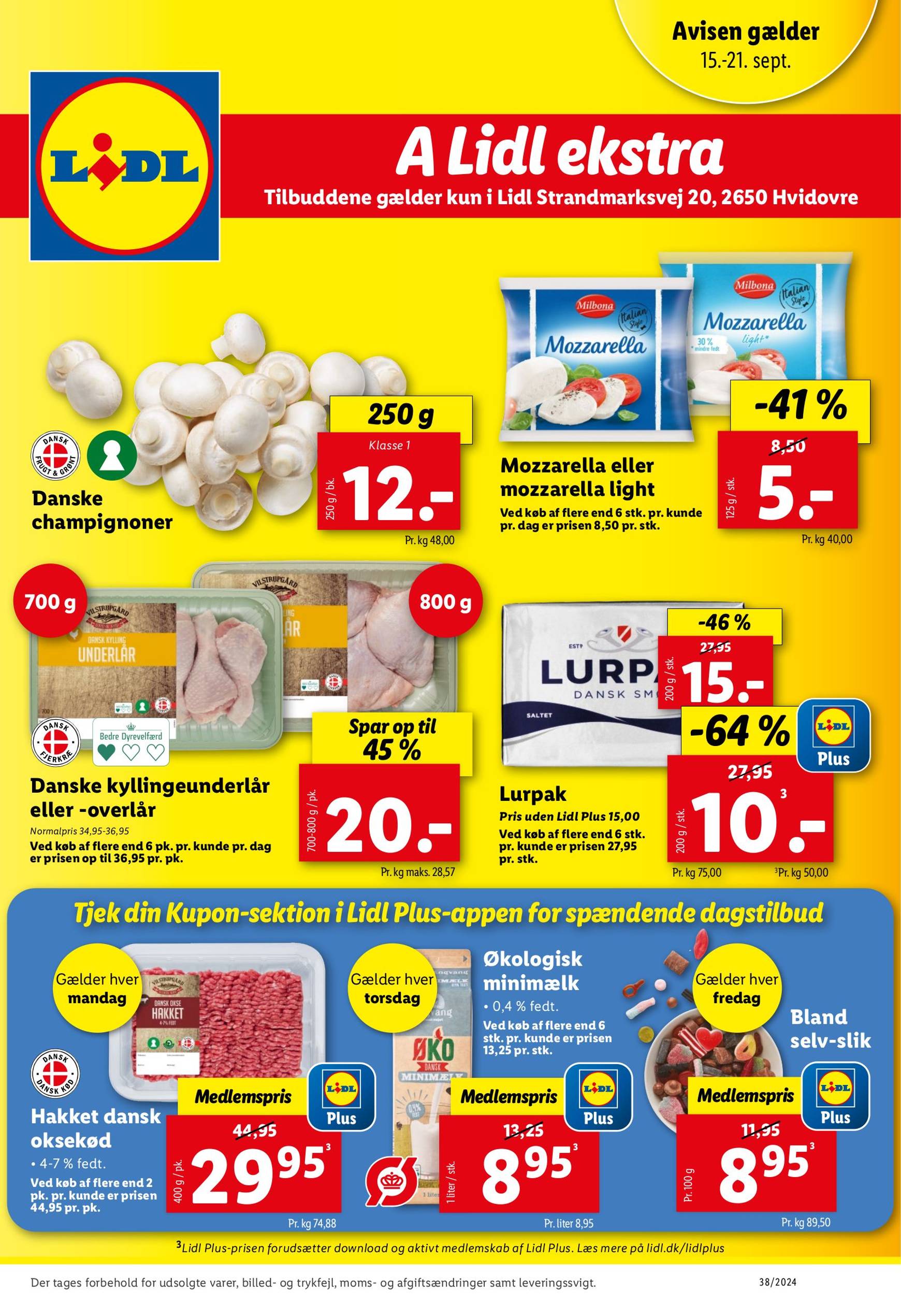 lidl - Nyeste Lidl - Hvidovre-tilbudsavis gyldig fra 15.09. - 21.09. - page: 1