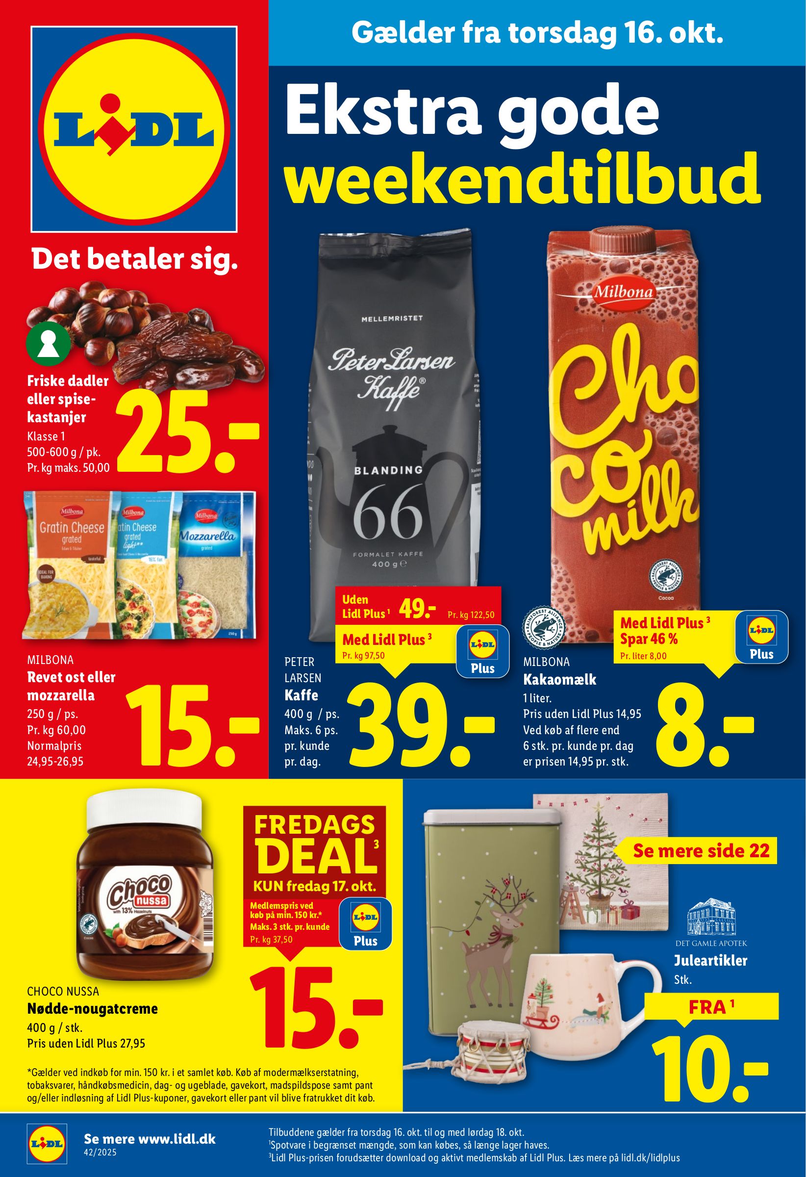 lidl - Lidl - Weekendtilbud tilbudsavis gyldig fra 16.10. til 18.10.