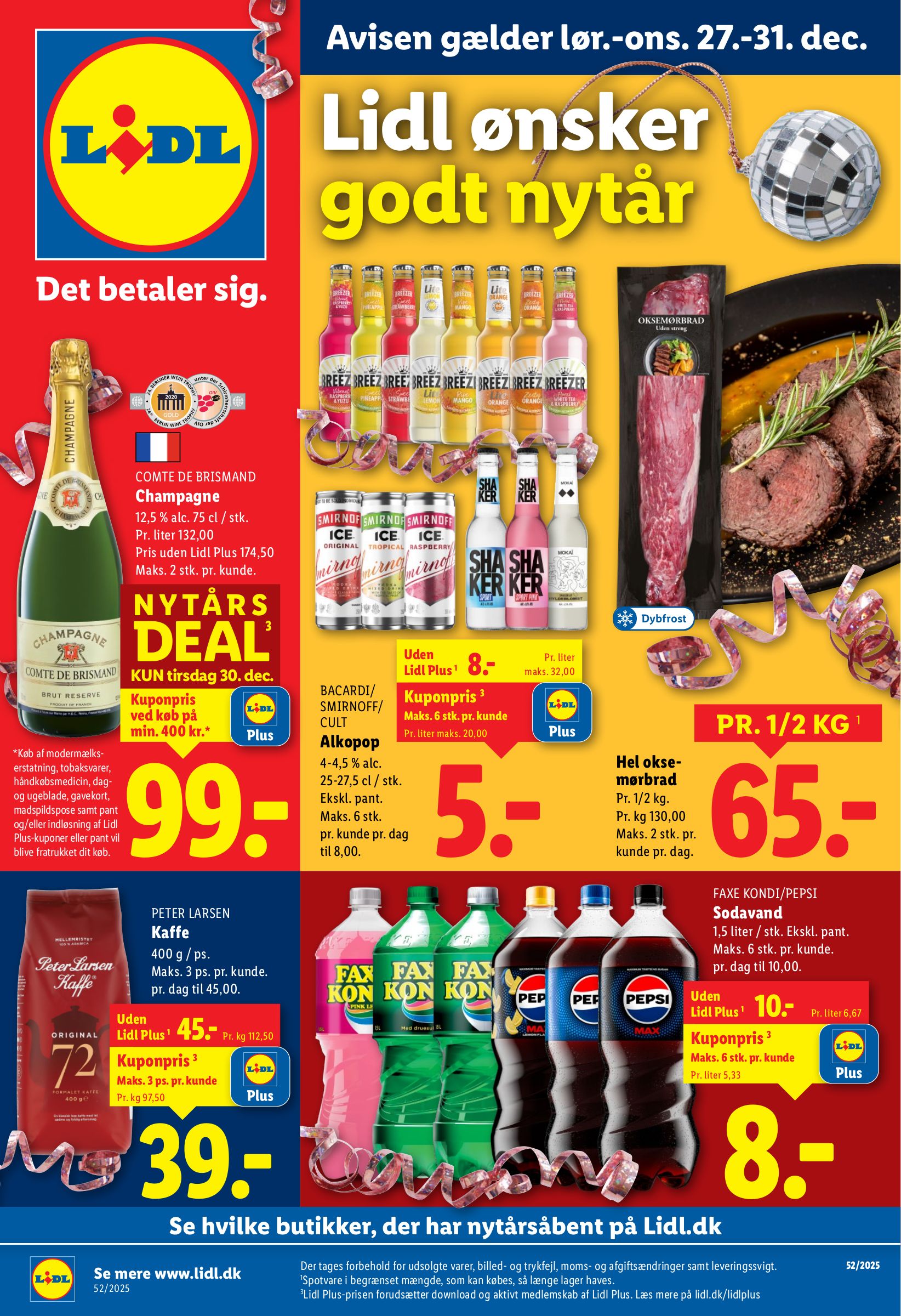 lidl - Lidl tilbudsavis gyldig fra 27.12. til 31.12. - page: 1