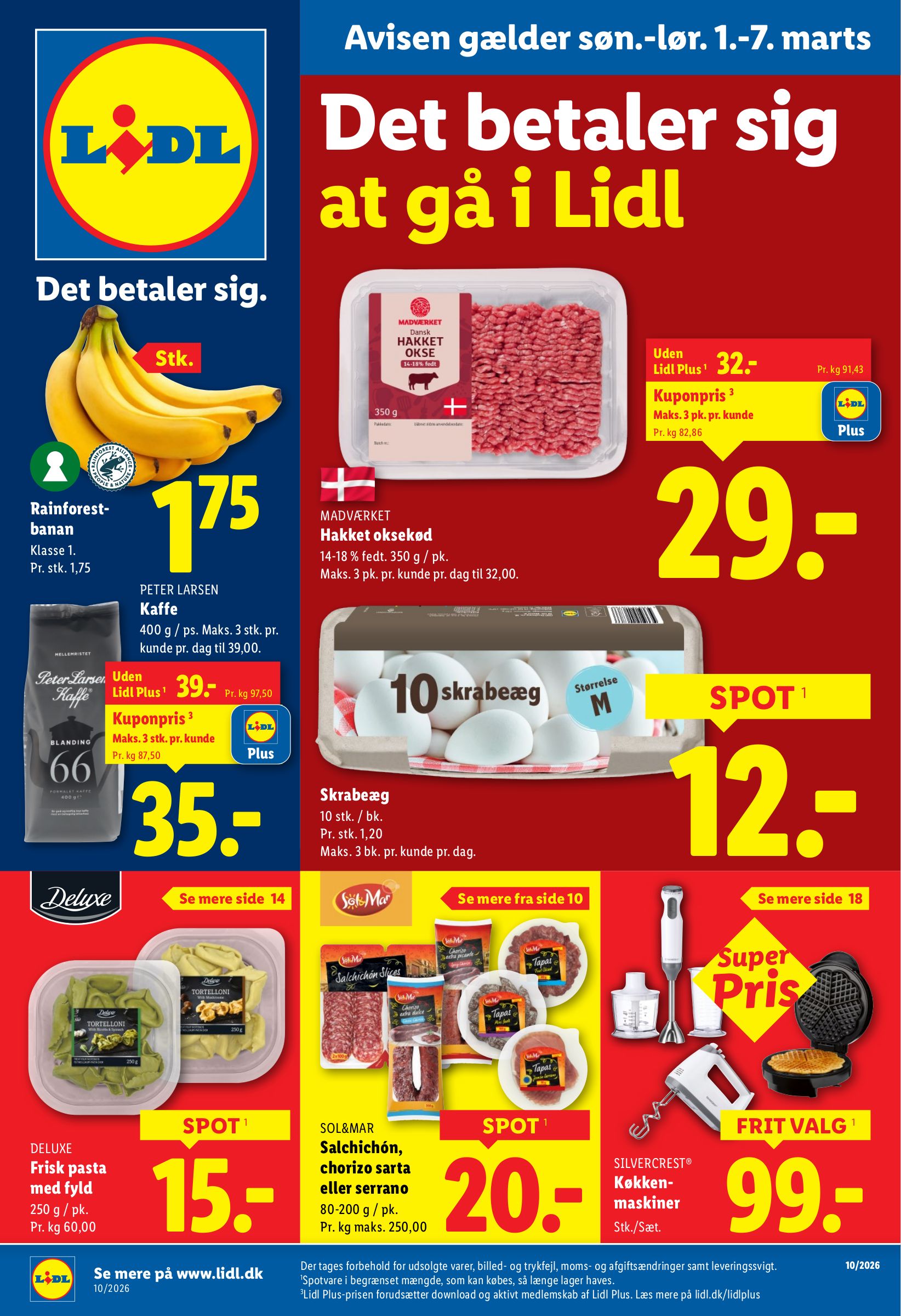 lidl - Lidl tilbudsavis gyldig fra 01.03.2026 til 07.03.2026 - page: 1