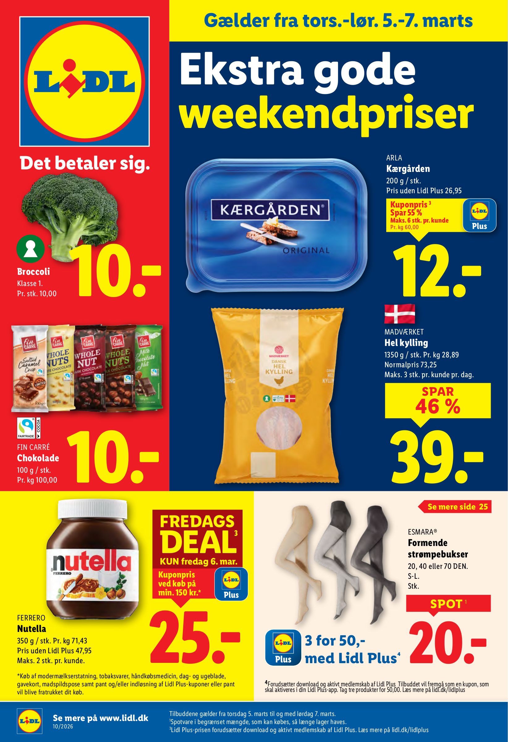 lidl - Lidl tilbudsavis gyldig fra 05.03.2026 til 07.03.2026 - page: 1