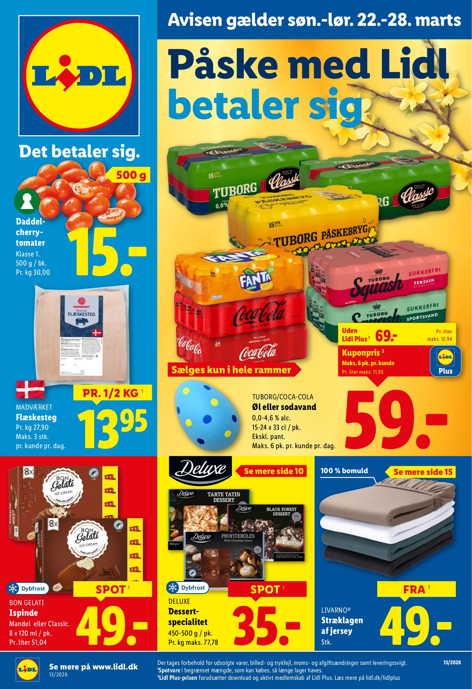 lidl - Lidl tilbudsavis gyldig fra 22.03.2026 til 28.03.2026 - page: 1