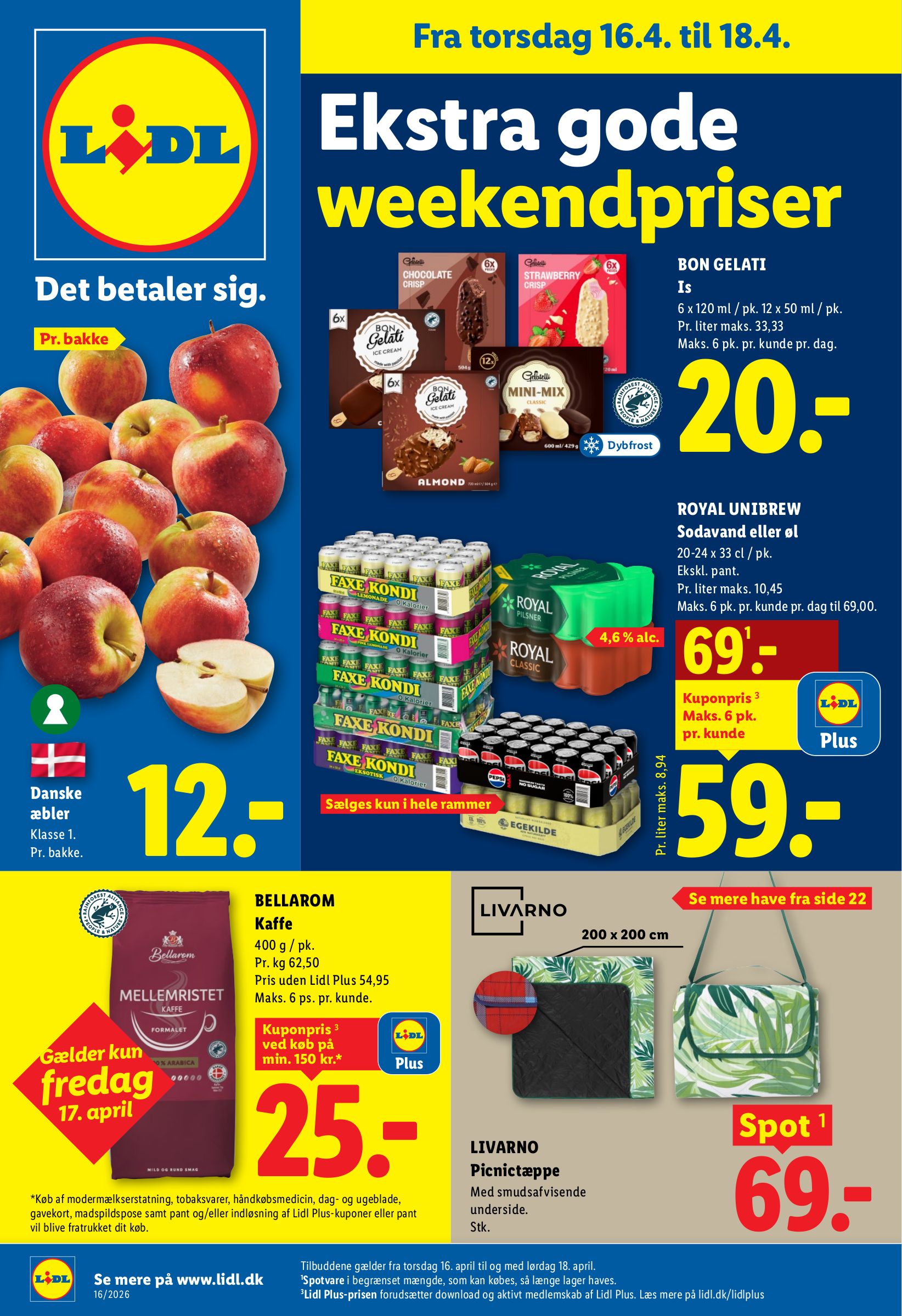 lidl - Fremtidig Lidl reklameblad gyldig fra torsdag 16.04.2026 til lørdag 18.04.2026