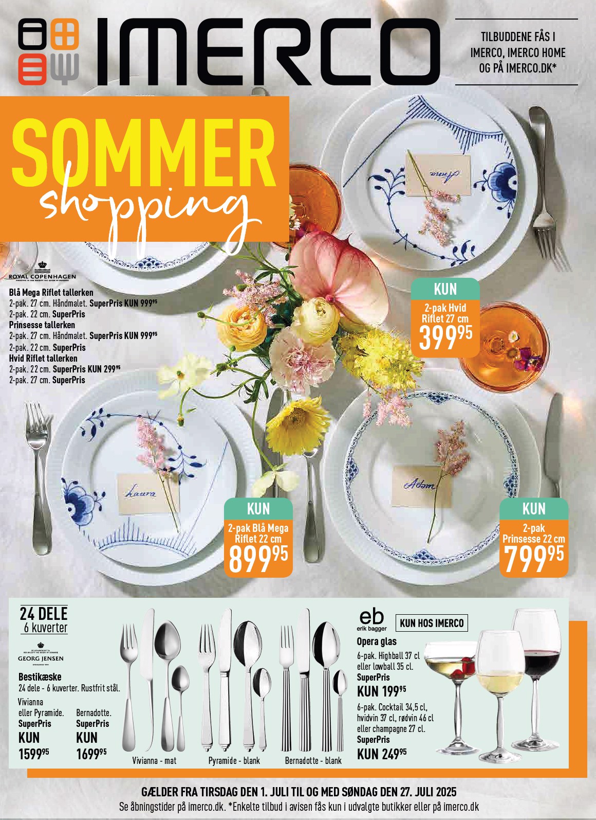 imerco - Imerco - Sommer Shopping tilbudsavis gyldig fra 01.07. til 27.07.