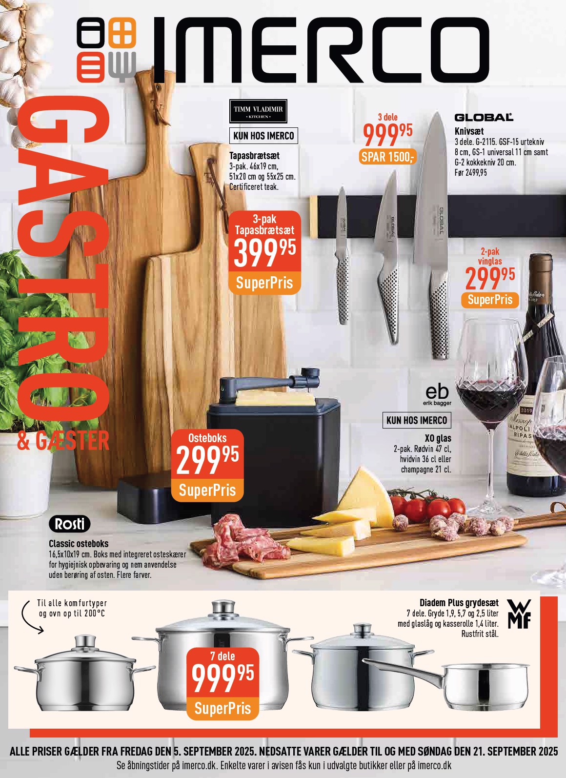 imerco - Imerco - Gastro tilbudsavis gyldig fra 05.09. til 21.09.