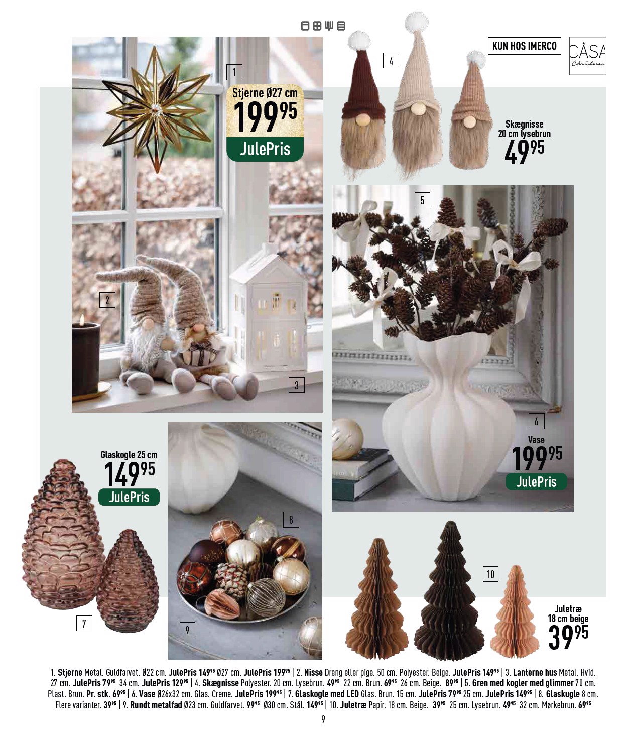 imerco - Imerco - Julekatalog tilbudsavis gyldig fra 18.10. til 31.10. - page: 9 imerco - Imerco - Julekatalog tilbudsavis gyldig fra 18.10. til 31.10. - page: 9