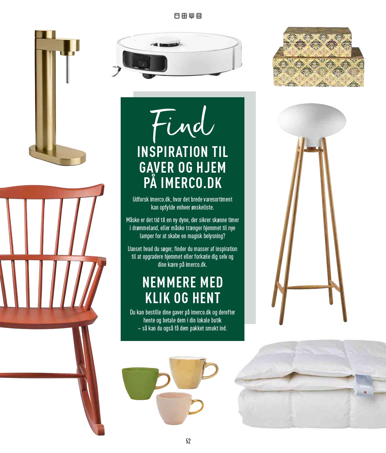 imerco - Imerco - Julekatalog tilbudsavis gyldig fra 18.10. til 31.10. - page: 52 imerco - Imerco - Julekatalog tilbudsavis gyldig fra 18.10. til 31.10. - page: 52