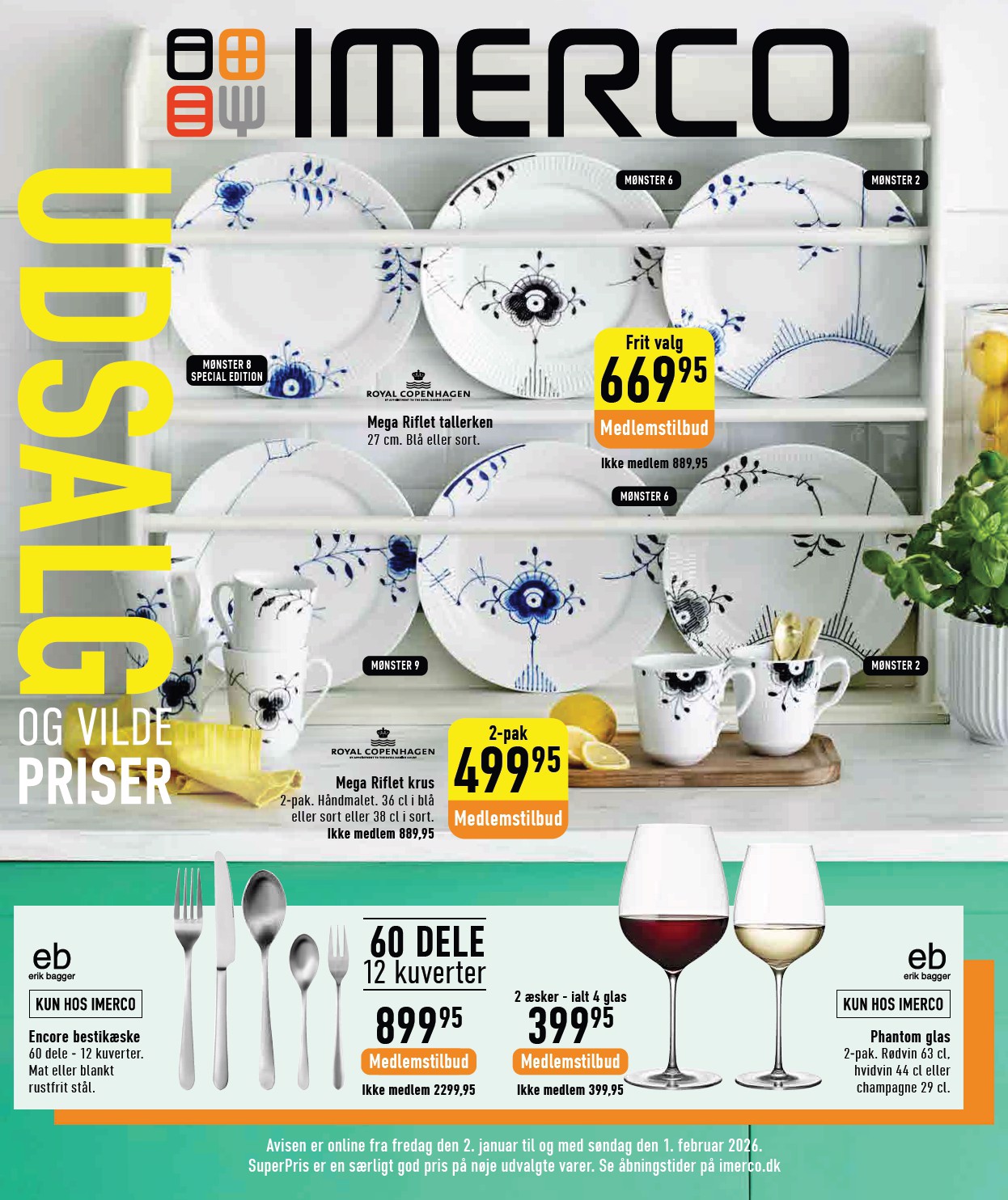 imerco - Imerco - Udsalg tilbudsavis gyldig fra 02.01. til 01.02.