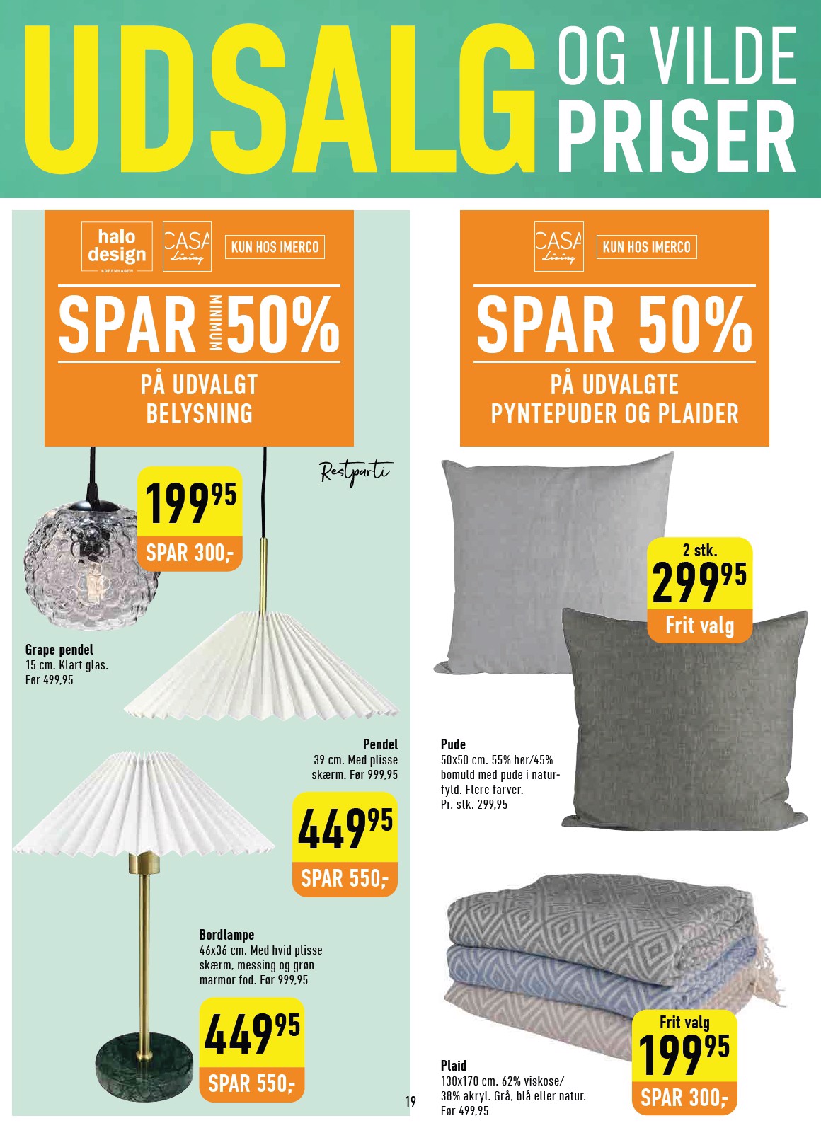 imerco - Imerco - Udsalg tilbudsavis gyldig fra 09.01. til 01.02. - page: 19