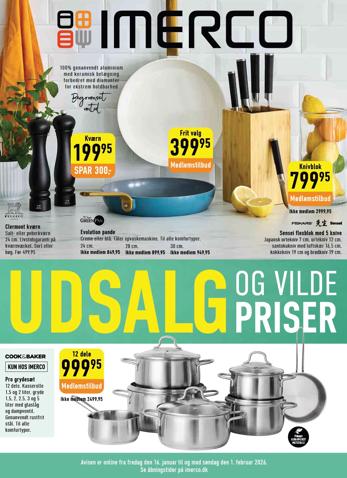 imerco - Imerco - Udsalg tilbudsavis gyldig fra 16.01. til 01.02.