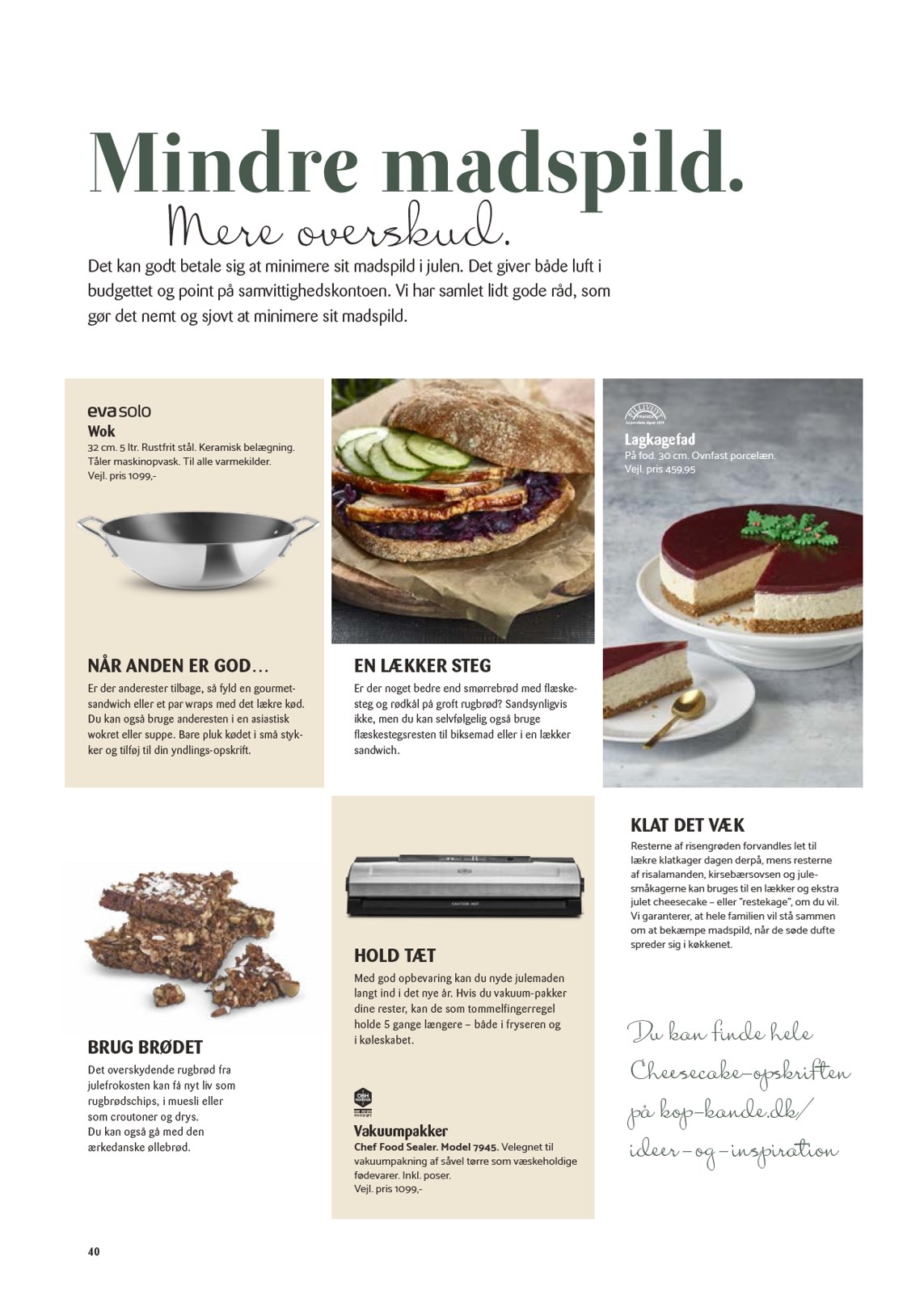 kopkande - Kop&Kande - Ønsker - Inspiration og gode råd... tilbudsavis gyldig fra 01.11. til 31.12. - page: 40