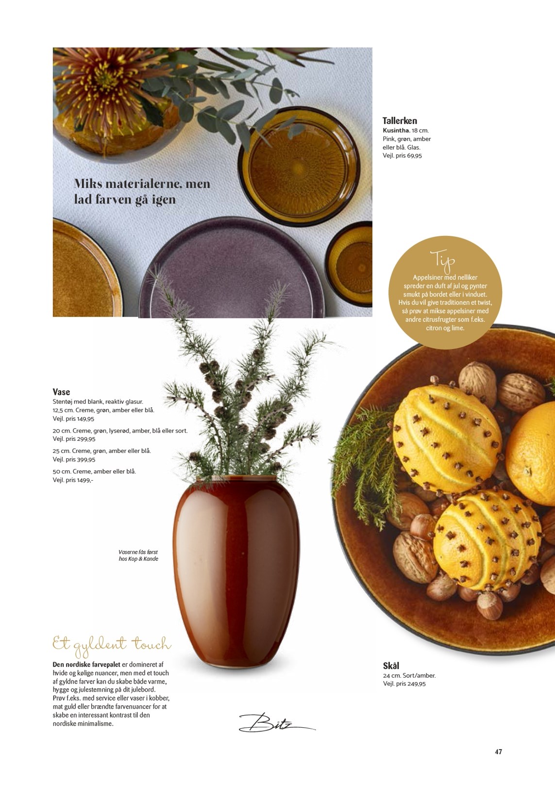 kopkande - Kop&Kande - Ønsker - Inspiration og gode råd... tilbudsavis gyldig fra 01.11. til 31.12. - page: 47