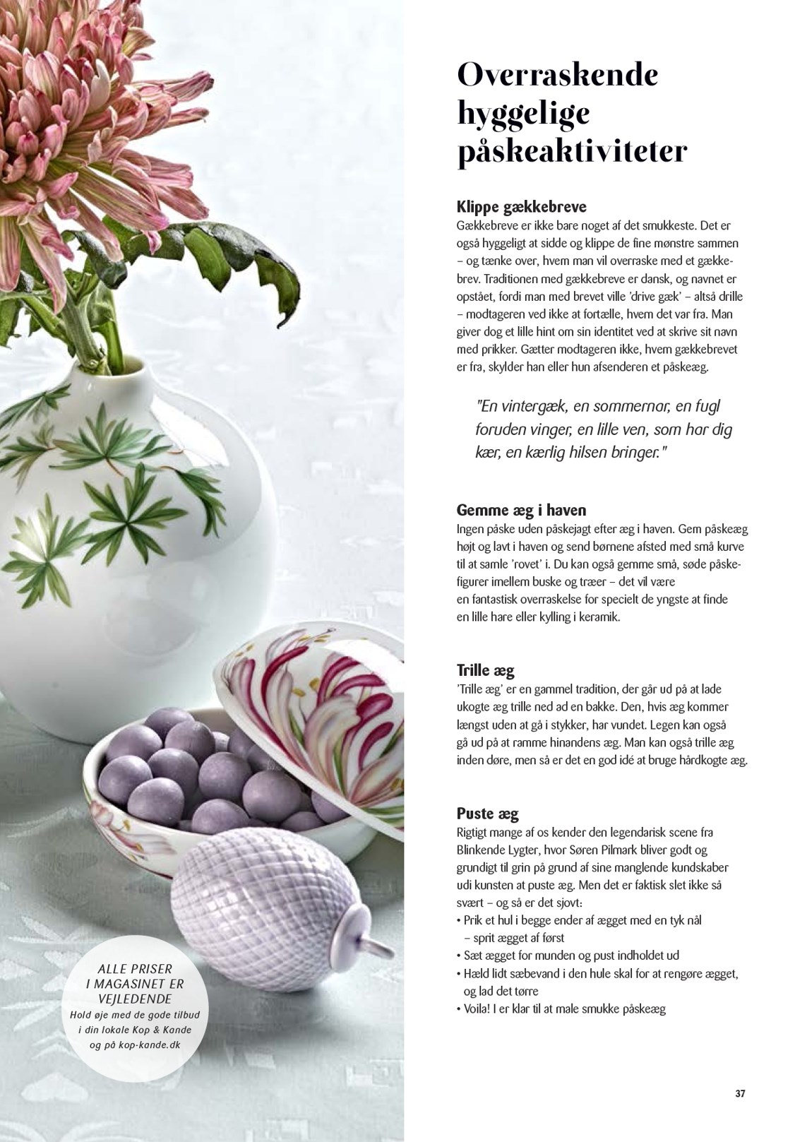 kopkande - Kop&Kande - Overraskelser tilbudsavis gyldig fra 01.01. til 31.12. - page: 37