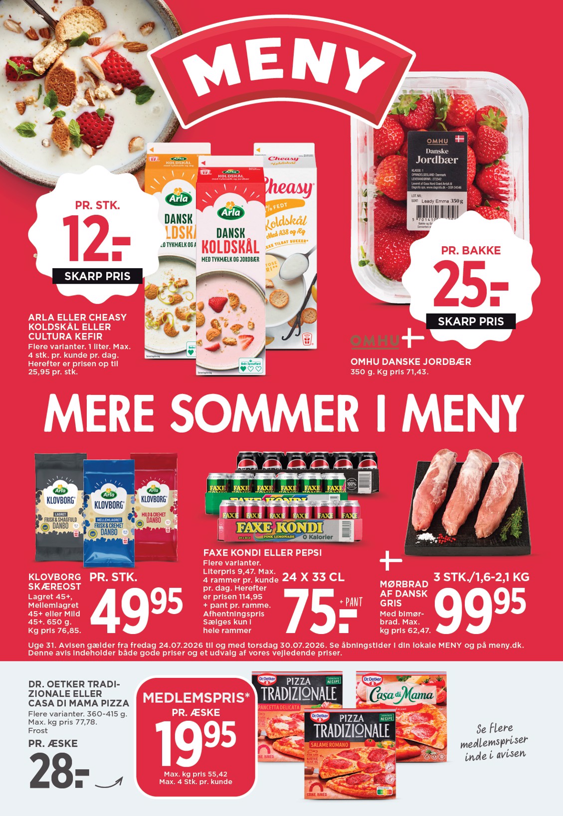 meny - Meny tilbudsavis for næste uge fra fredag, 24.07.2026 til torsdag, 30.07.2026 - page: 1