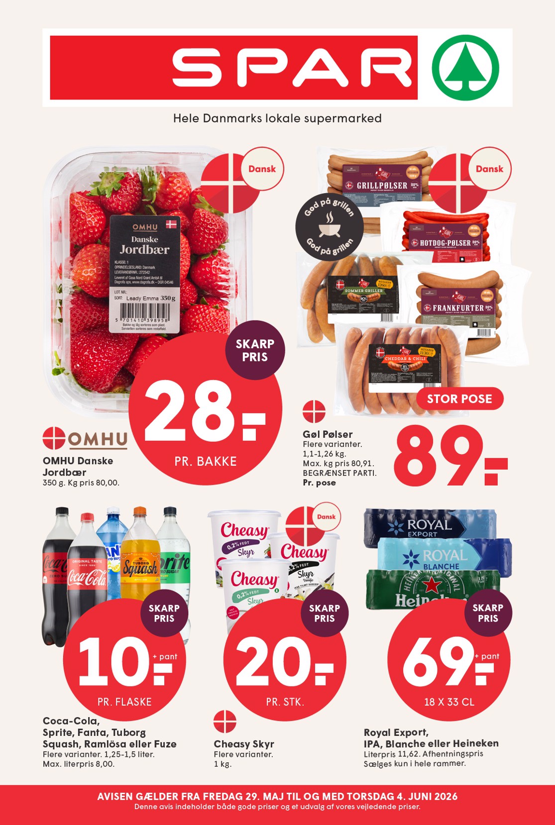 spar - Spar tilbudsavis for næste uge fra fredag, 29.05.2026 til torsdag, 04.06.2026