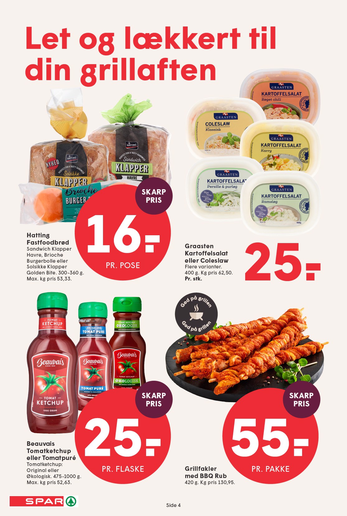 spar - Spar tilbudsavis for næste uge fra fredag, 10.07.2026 til torsdag, 16.07.2026 - page: 4