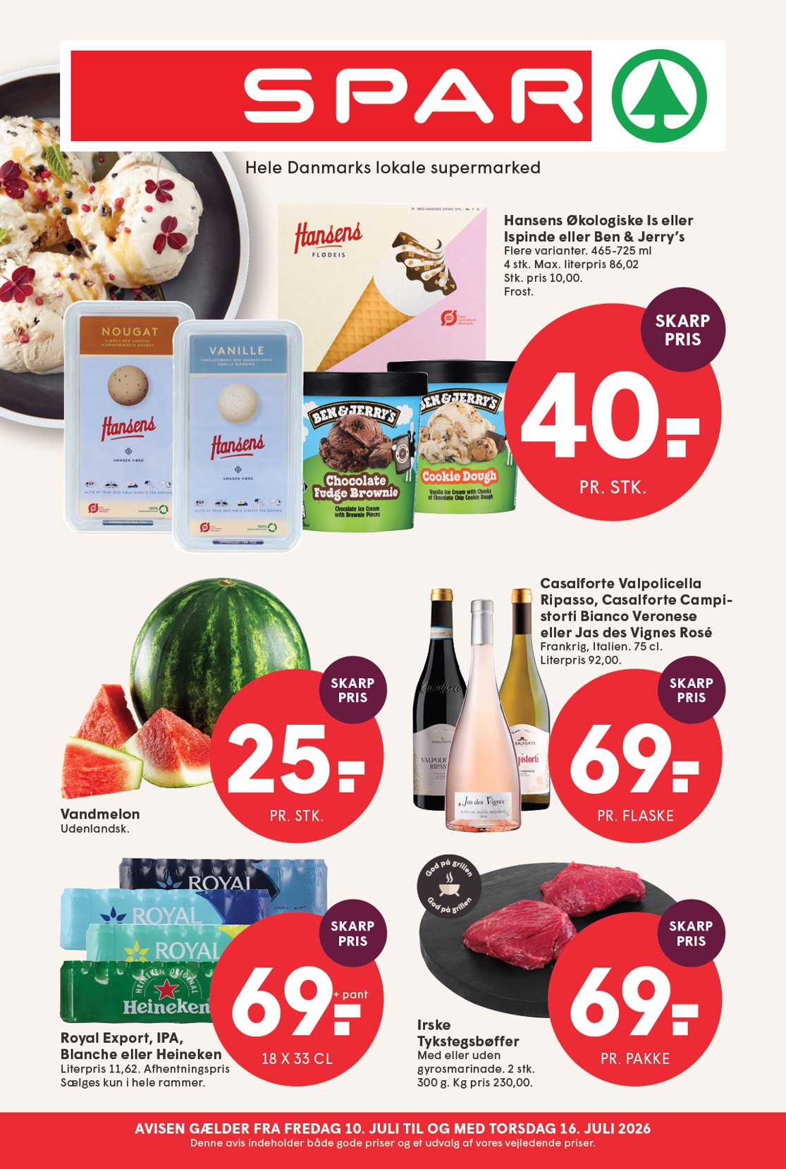 spar - Spar tilbudsavis for næste uge fra fredag, 10.07.2026 til torsdag, 16.07.2026