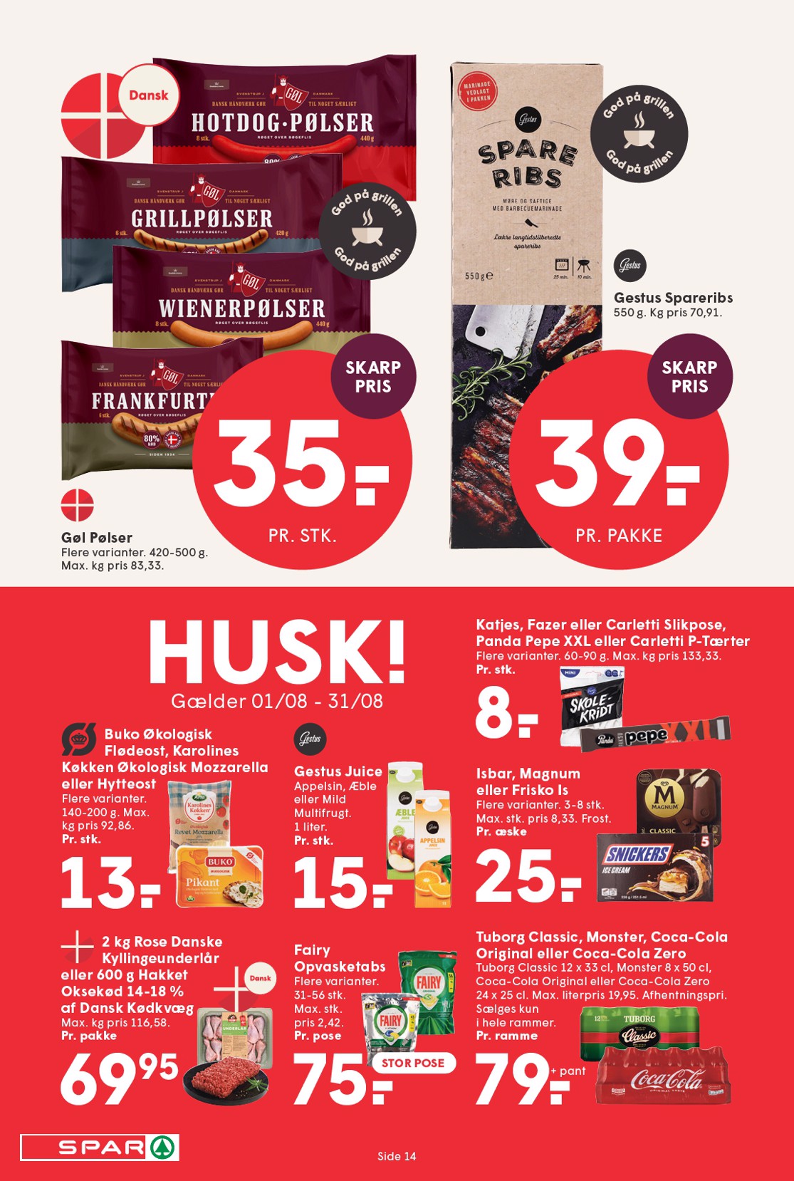 spar - Spar tilbudsavis for næste uge fra fredag, 14.08.2026 til torsdag, 20.08.2026 - page: 15