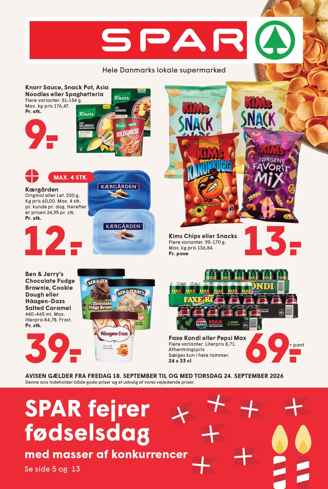 spar - Spar tilbudsavis for næste uge fra fredag, 18.09.2026 til torsdag, 24.09.2026