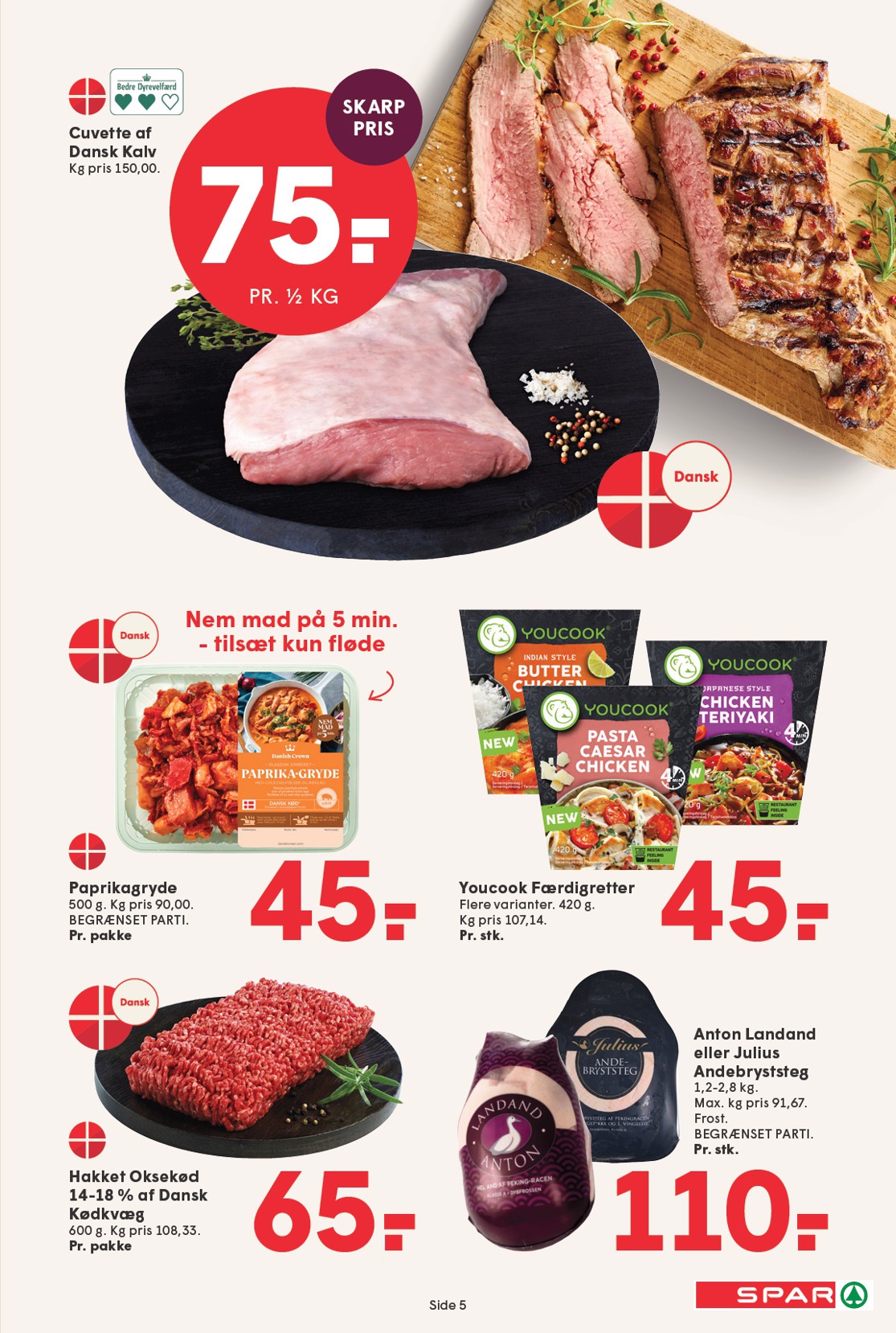 spar - Spar tilbudsavis for næste uge fra fredag, 25.09.2026 til torsdag, 01.10.2026 - page: 5